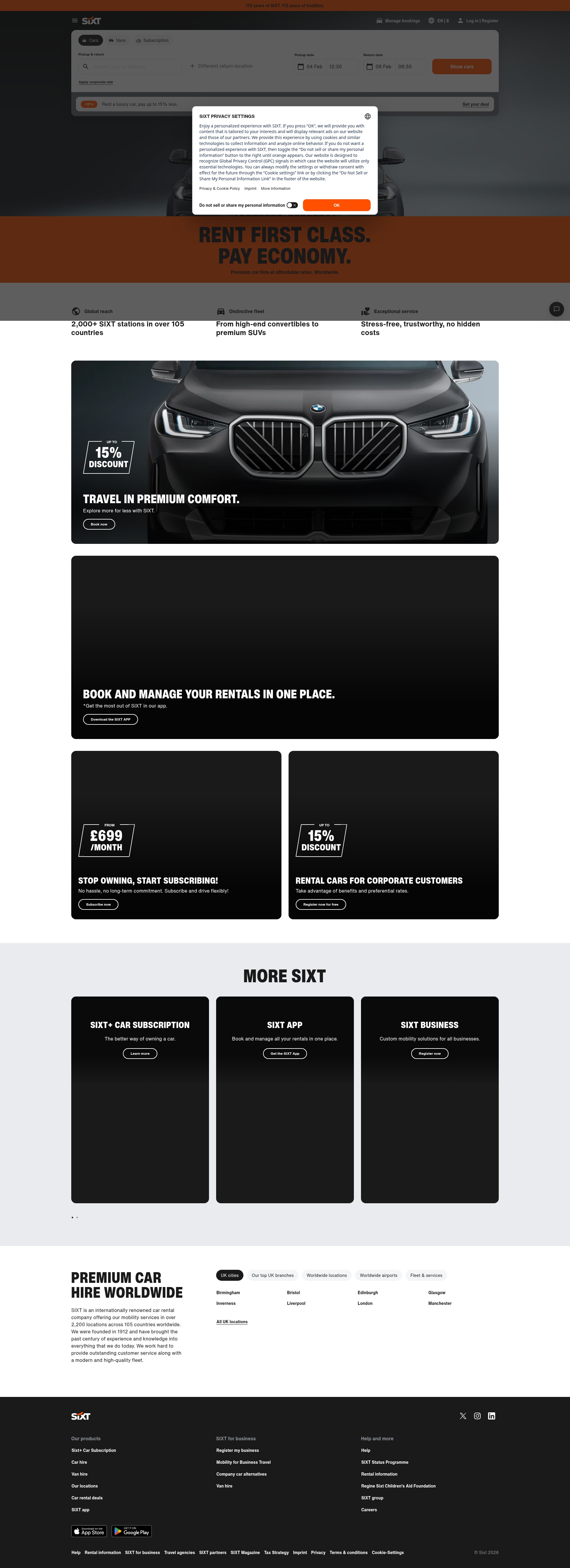Landing Page