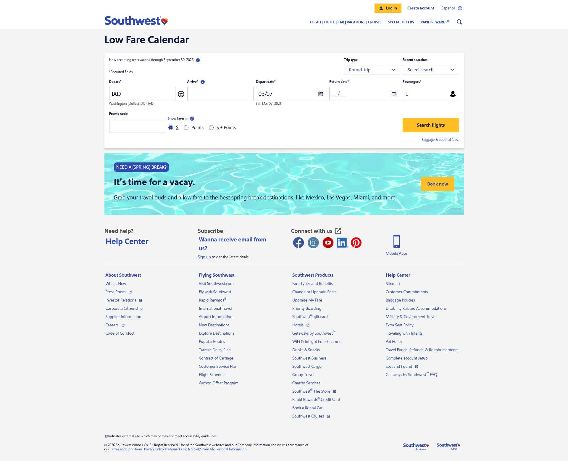 Landing Page