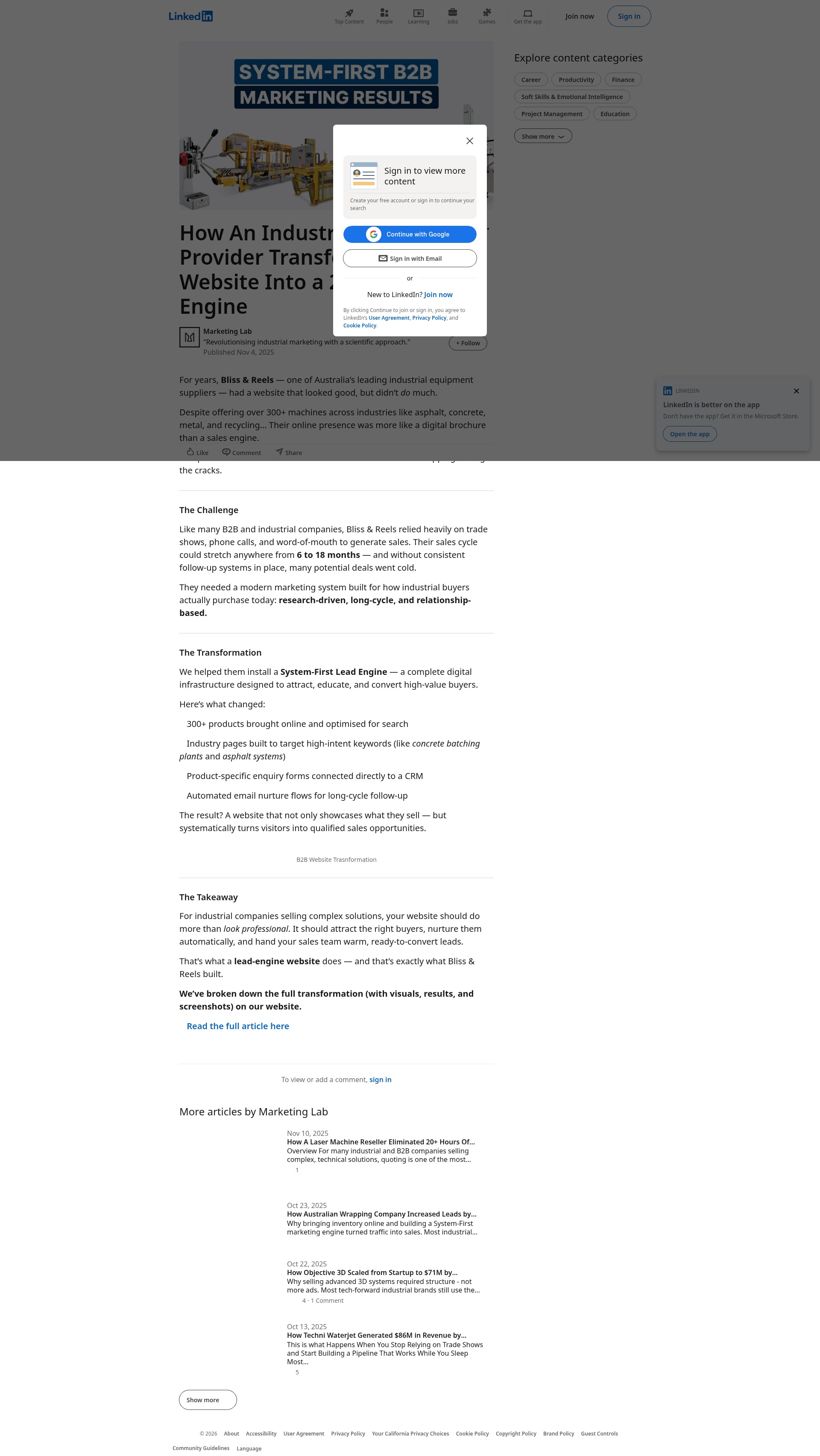 Landing Page