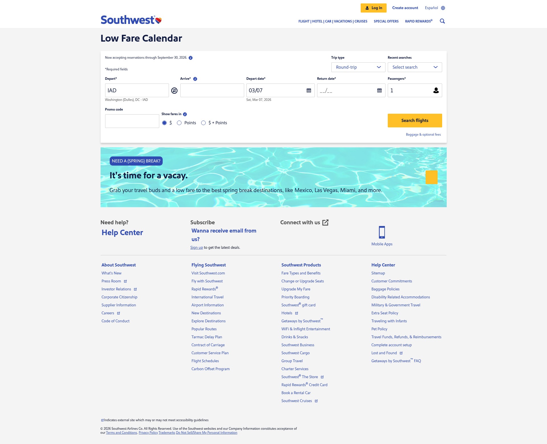 Landing Page