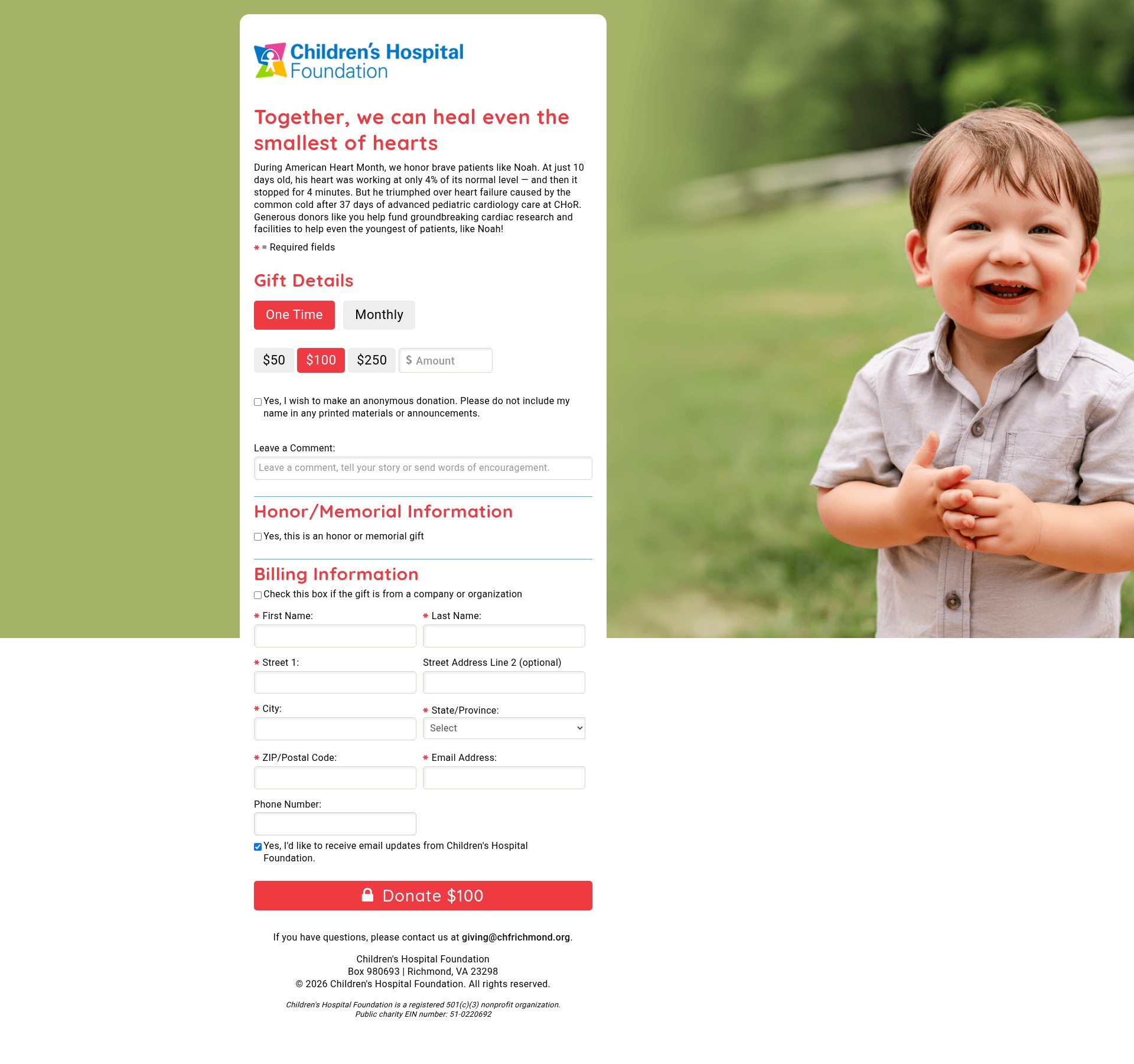 Landing Page