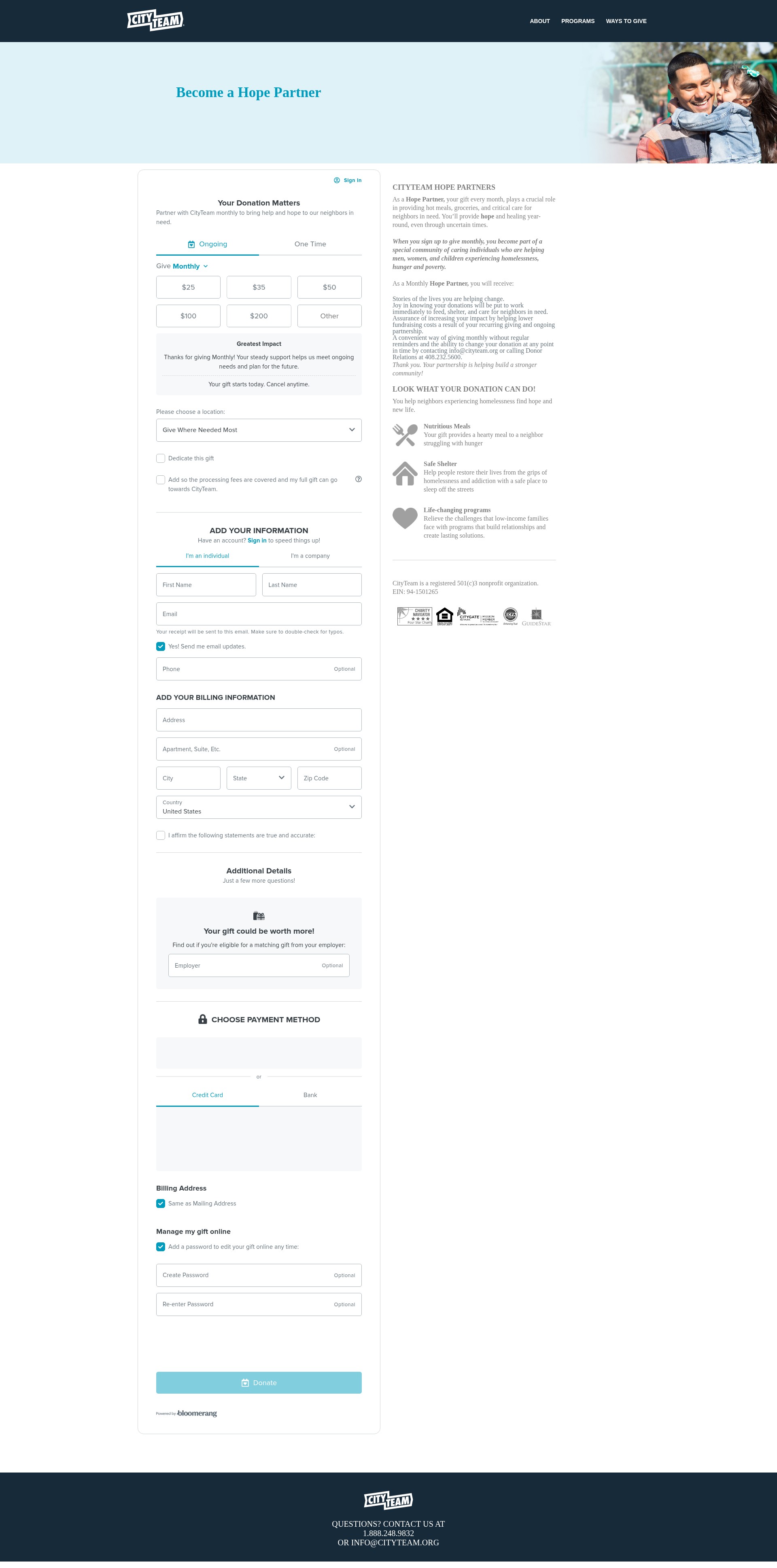 Landing Page