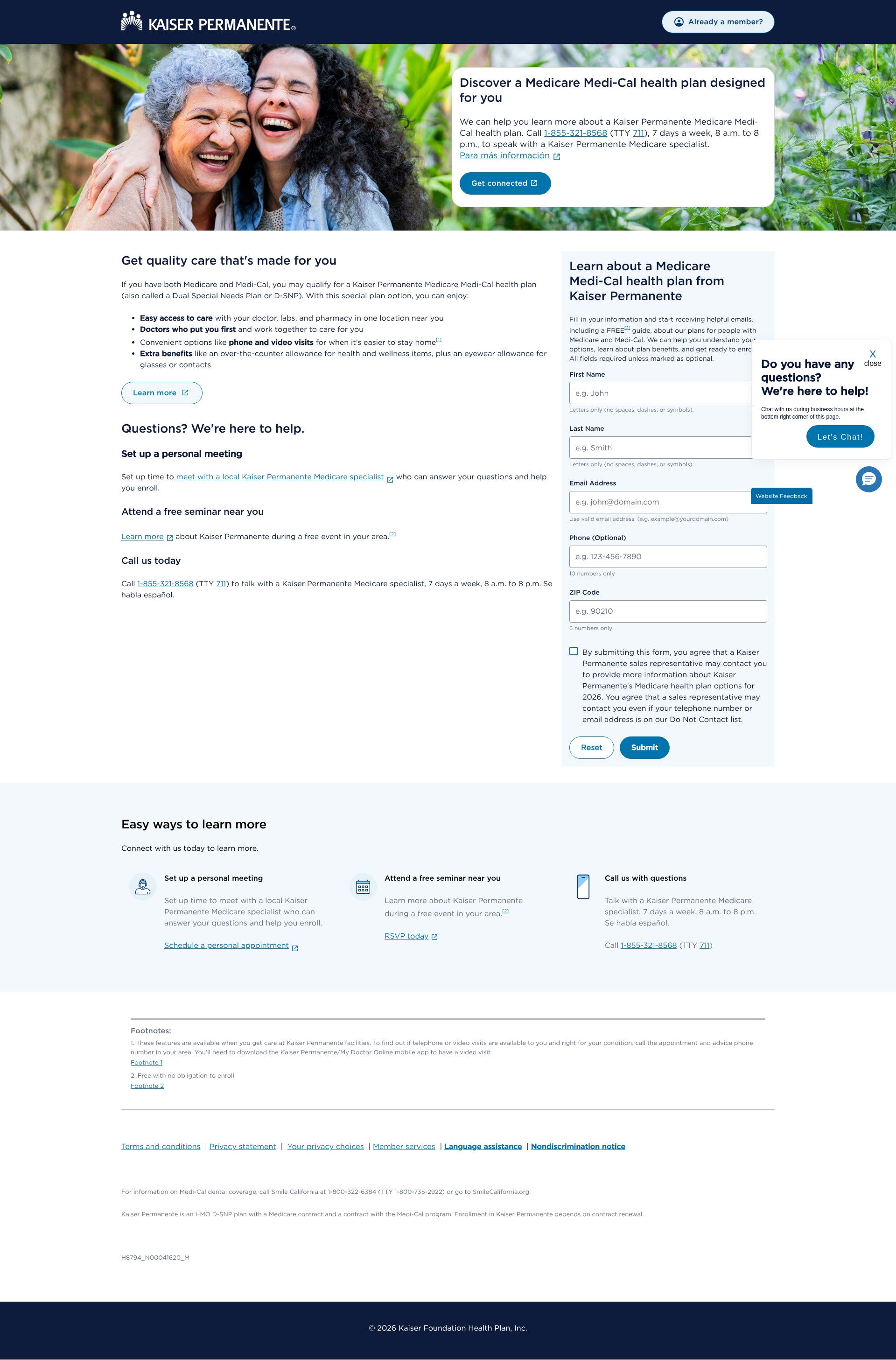 Landing Page