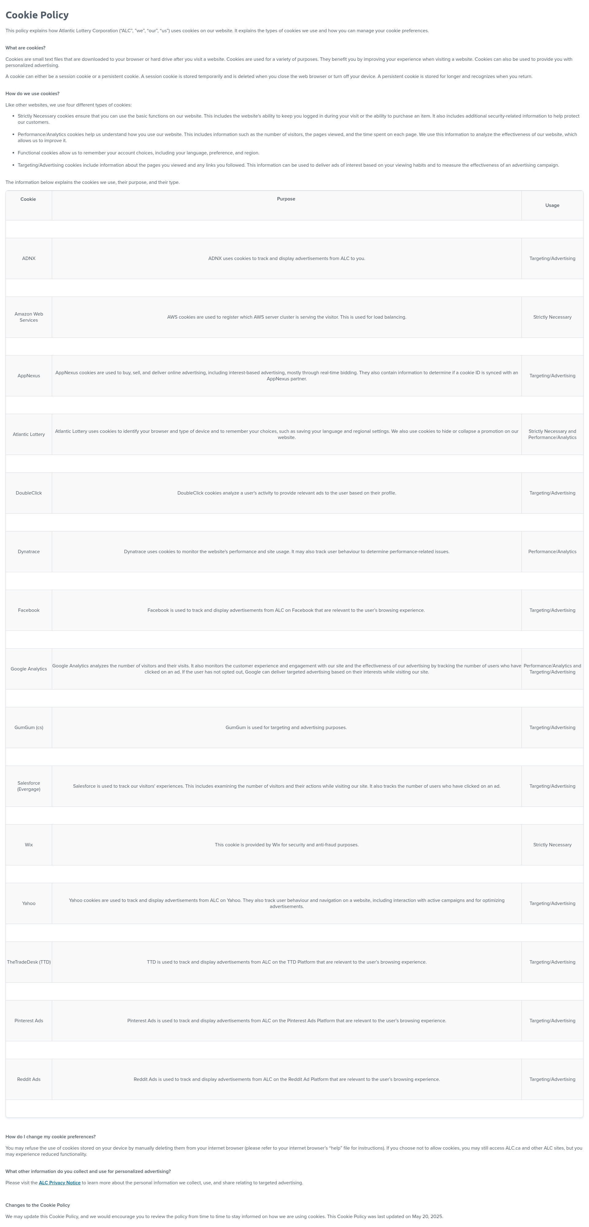 Landing Page