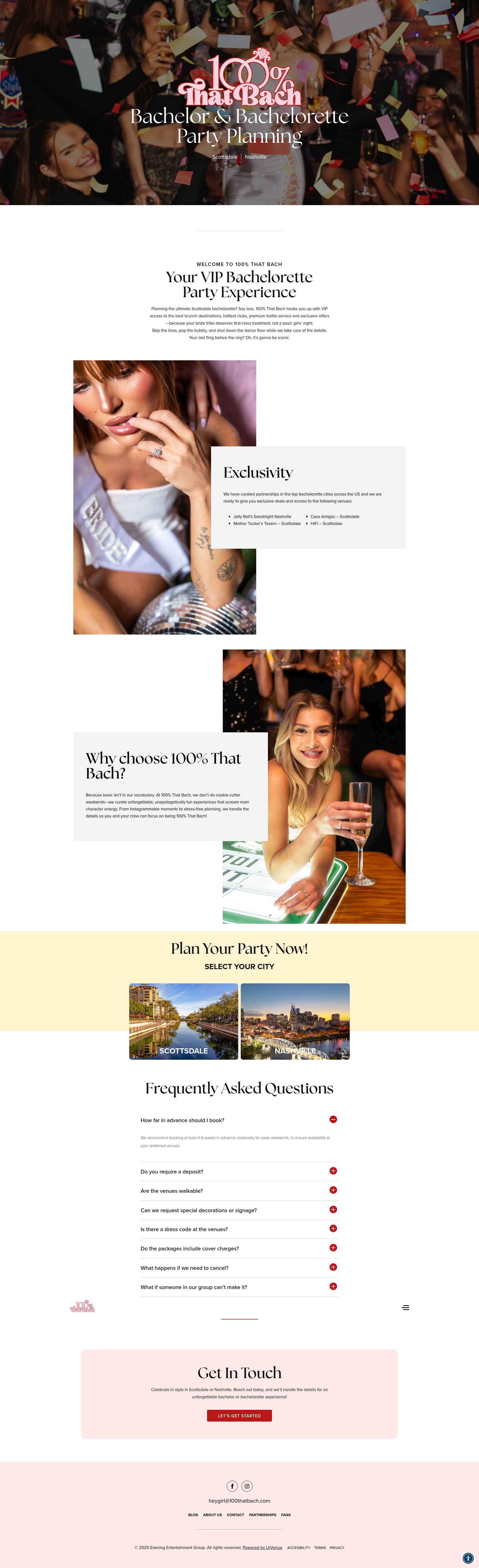 Screenshot of 100thatbach.com
