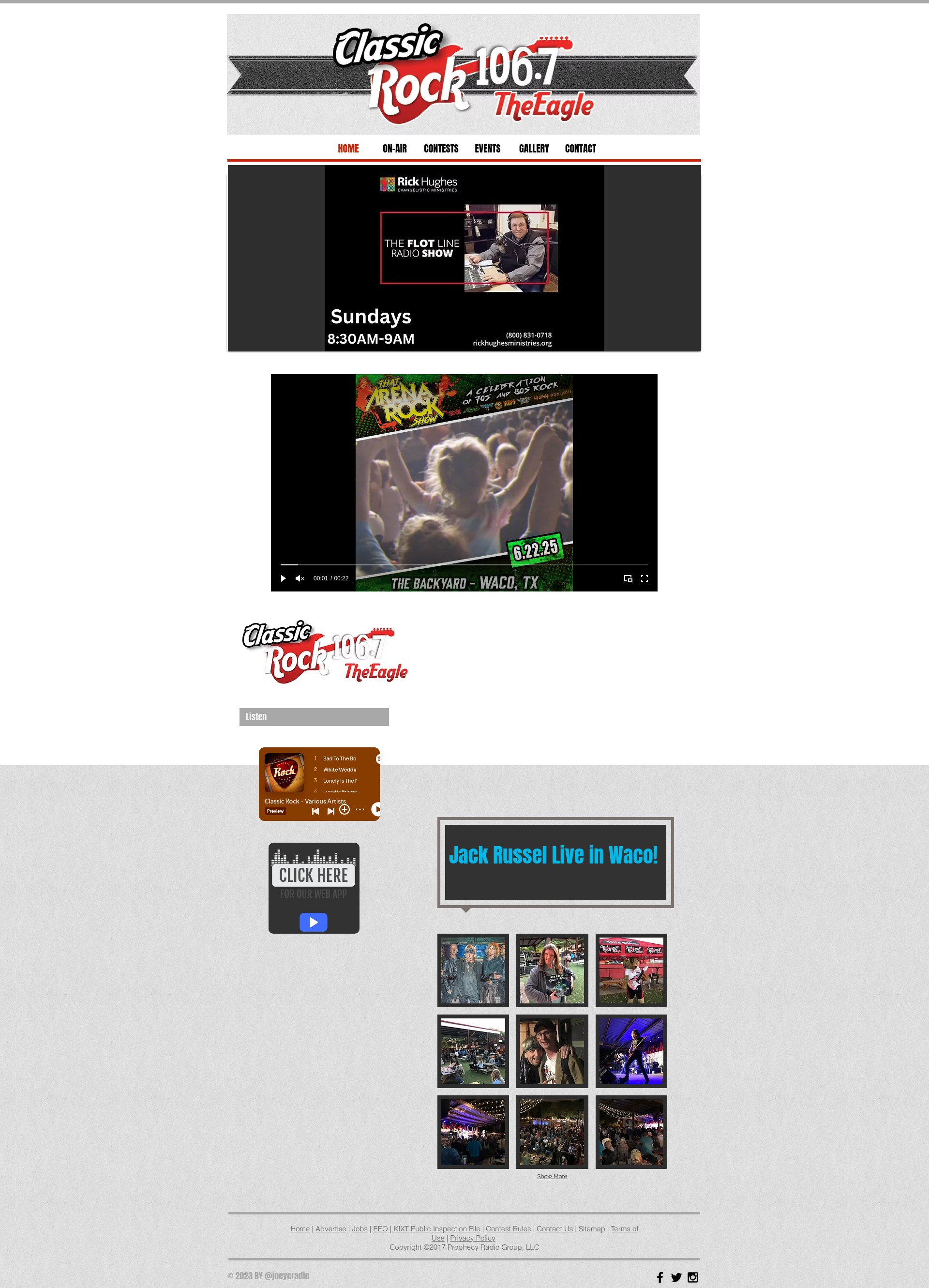 Screenshot of 1067theeagle.live
