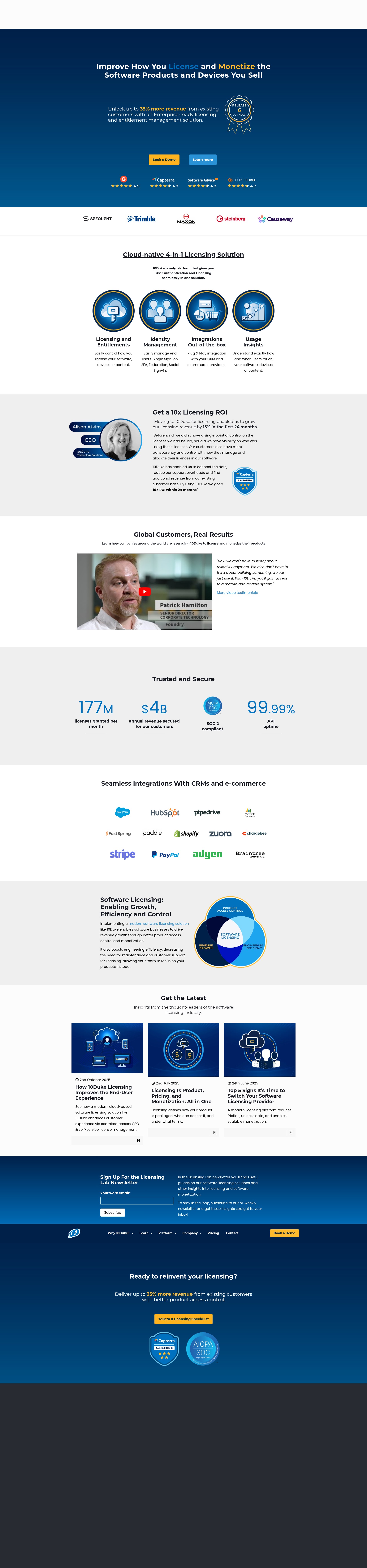 Screenshot of 10duke.com
