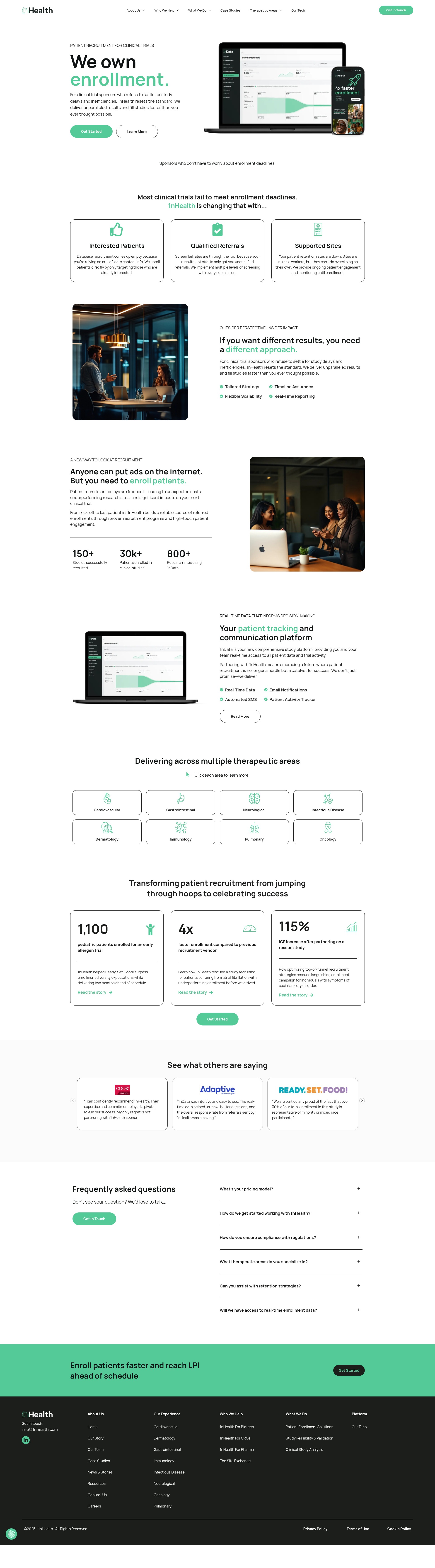Screenshot of 1nhealth.com