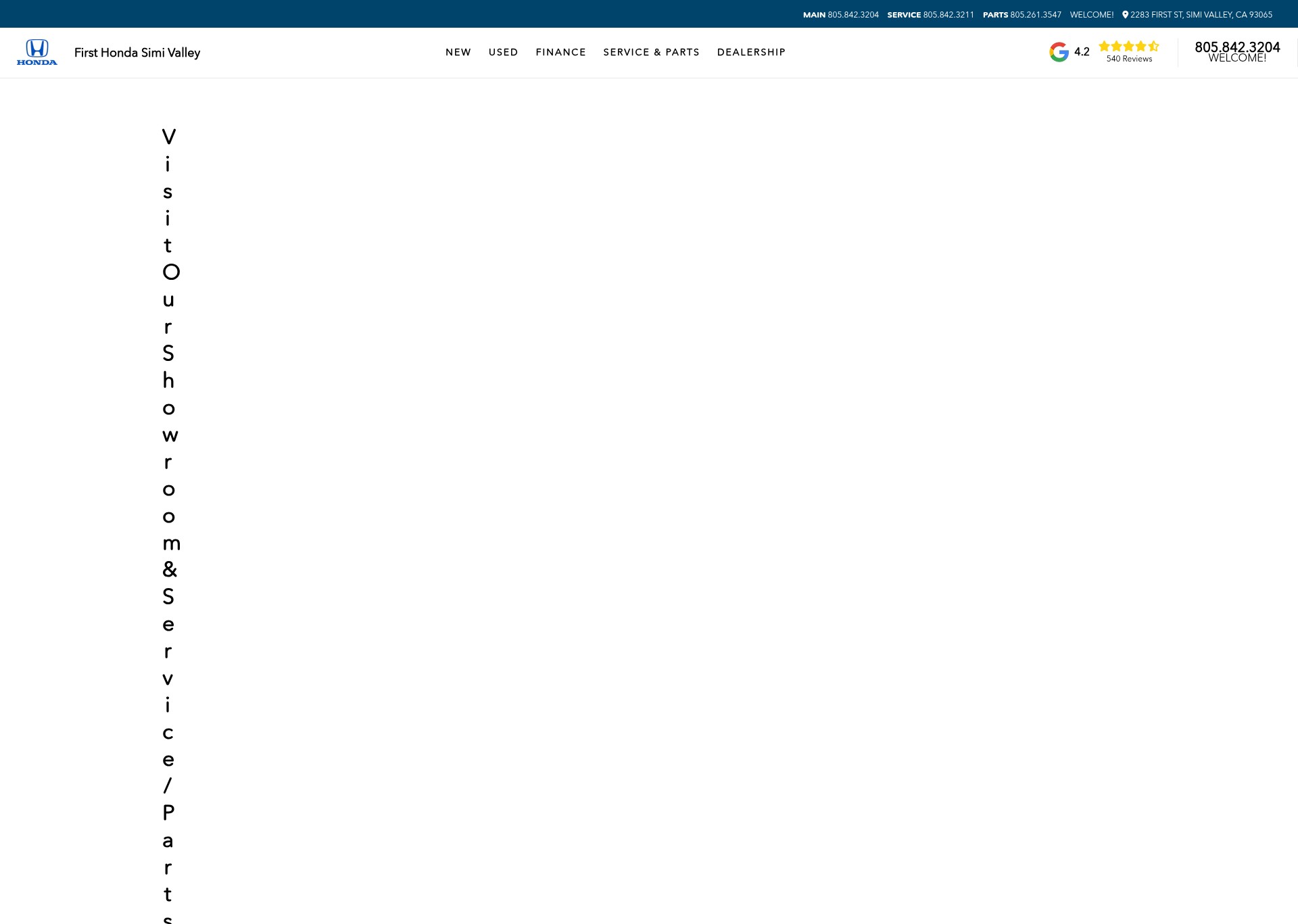 Screenshot of 1sthonda.com