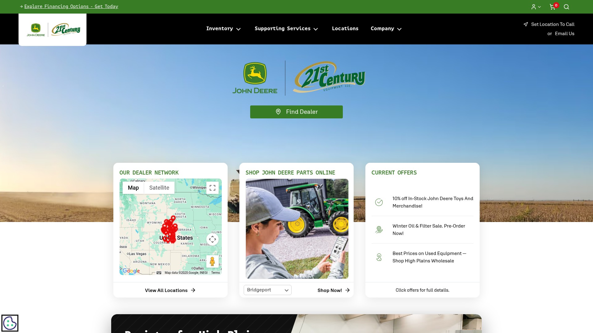 Screenshot of 21stcenturyequipment.com