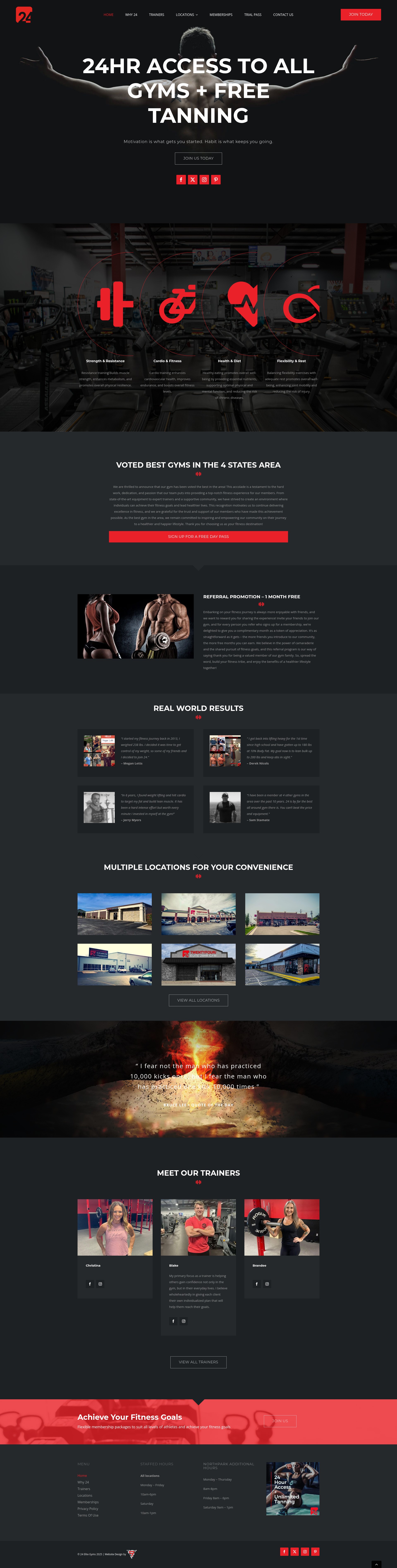 Screenshot of 24fit.co
