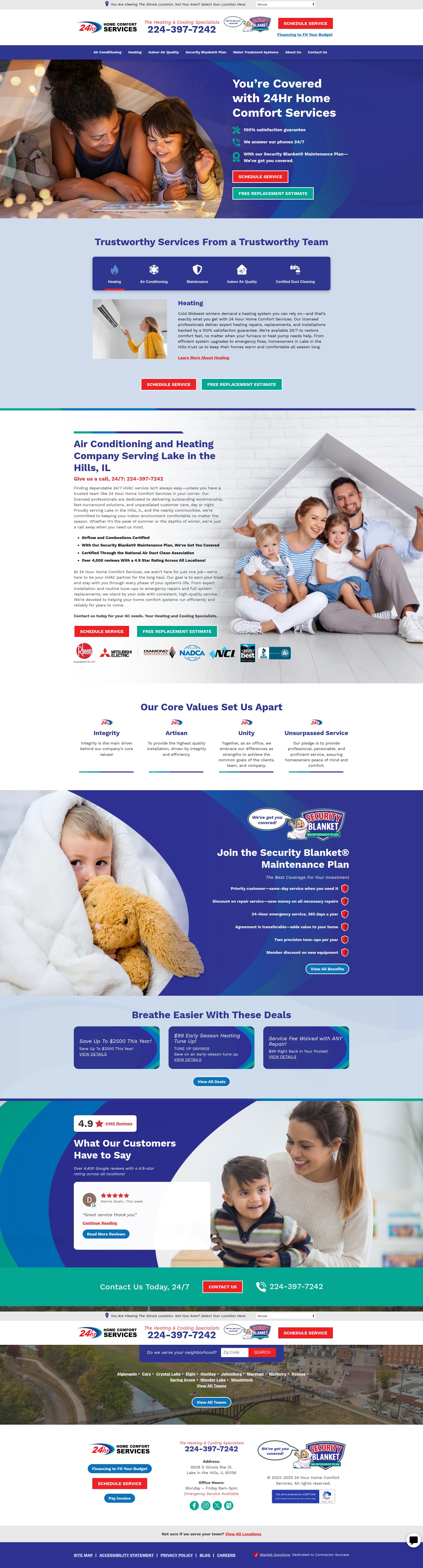 Screenshot of 24hrhcsil.com