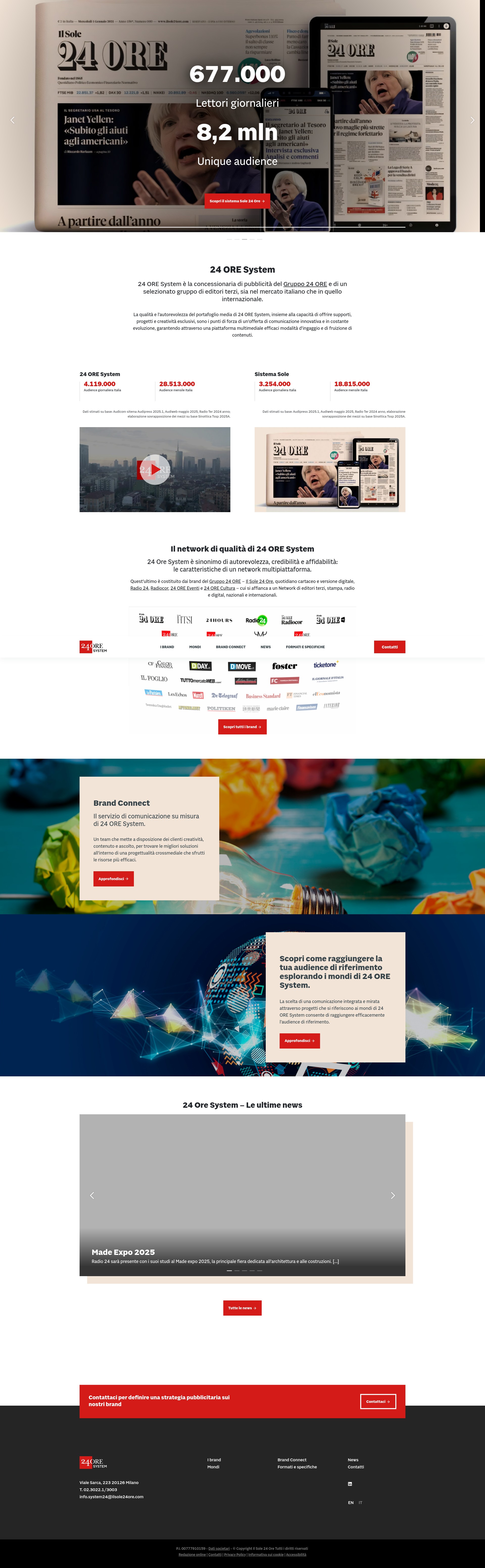 Screenshot of 24oresystem.ilsole24ore.com