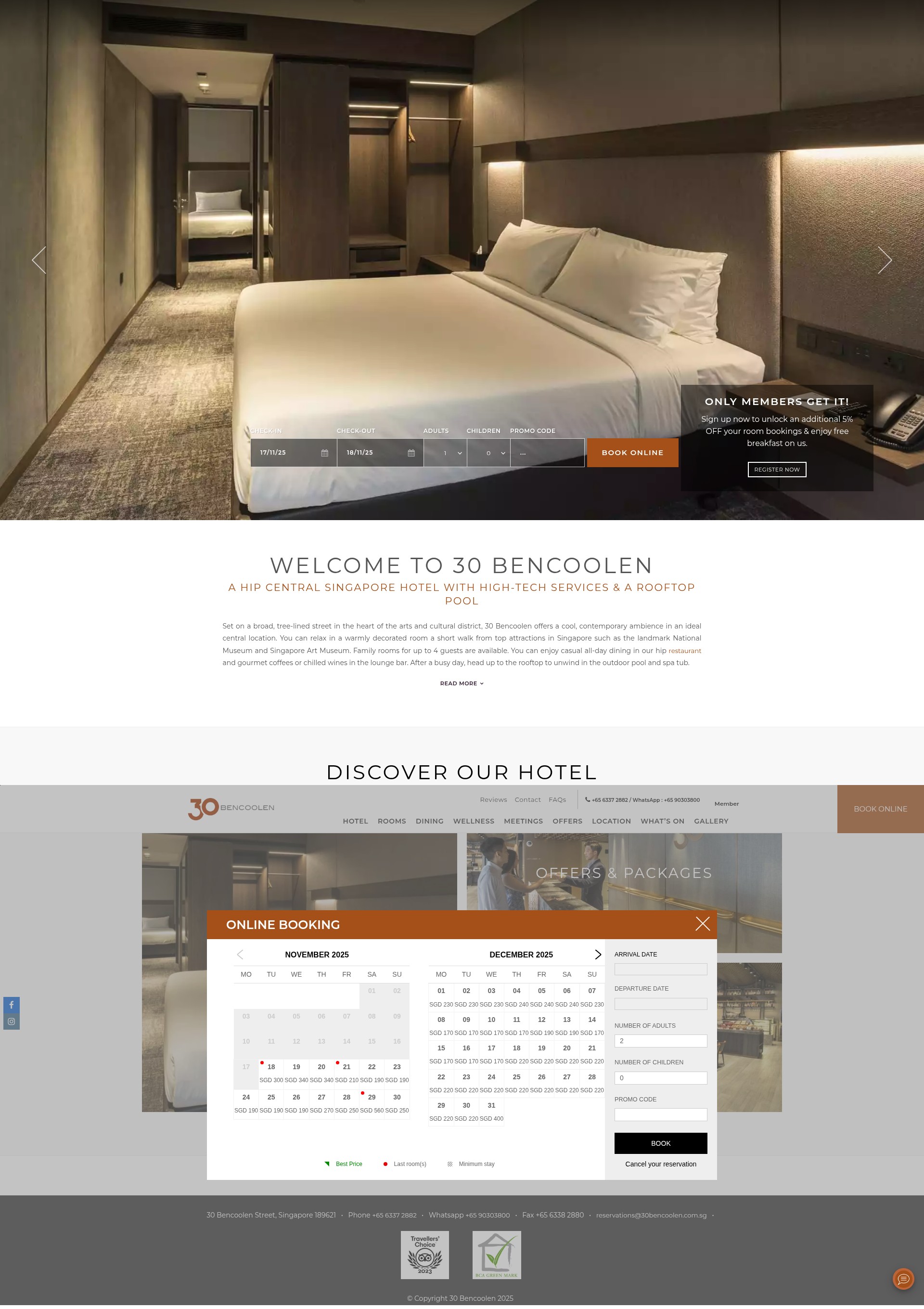 Screenshot of 30bencoolen.com.sg