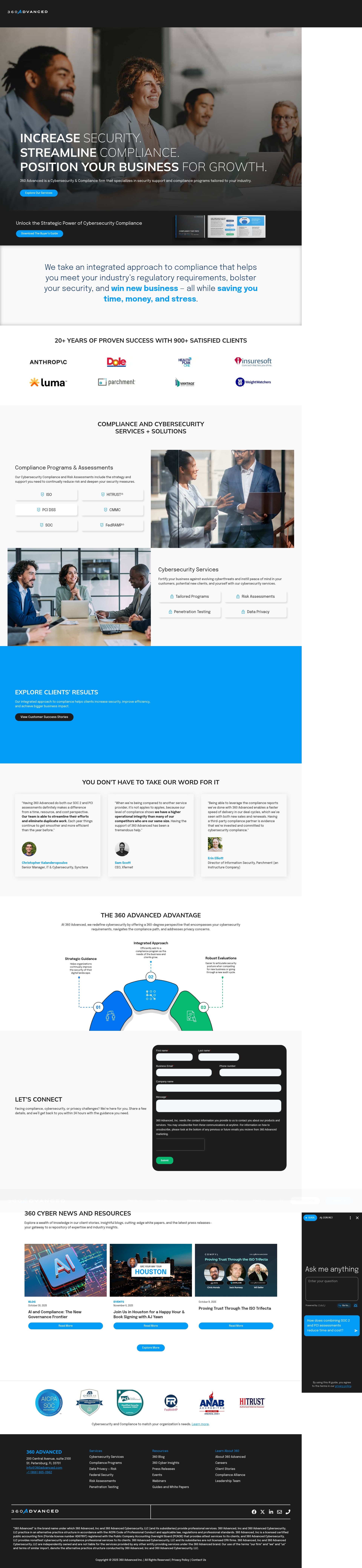 Screenshot of 360advanced.com