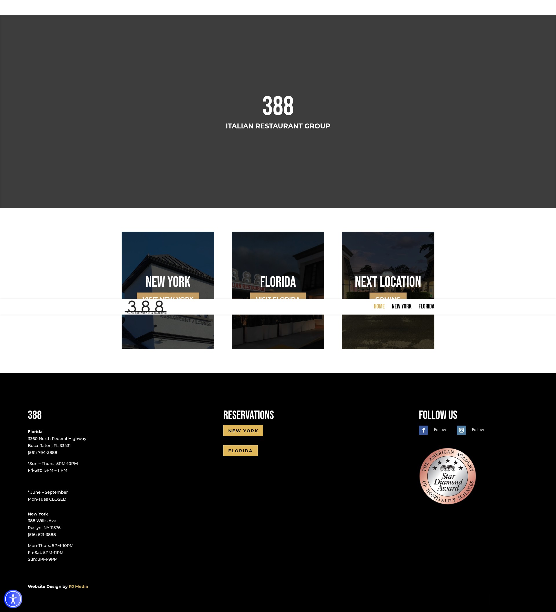 Screenshot of 388restaurant.com
