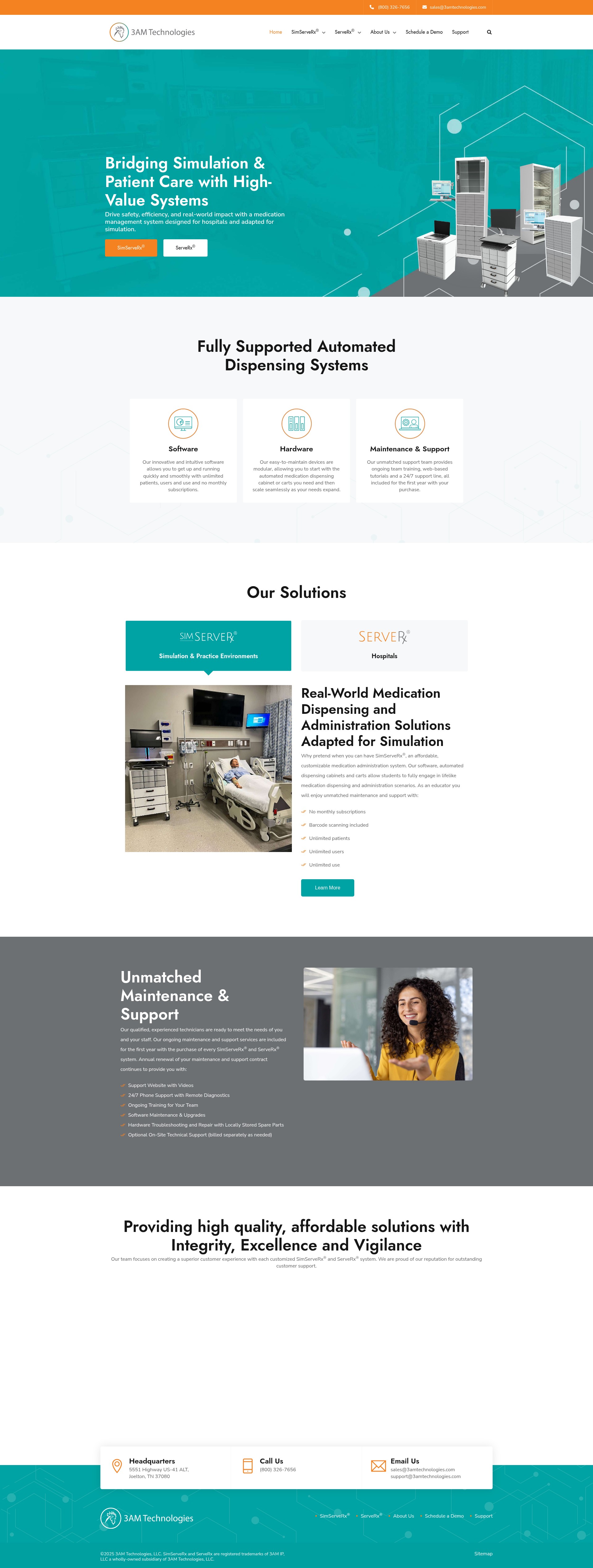 Screenshot of 3amtechnologies.com