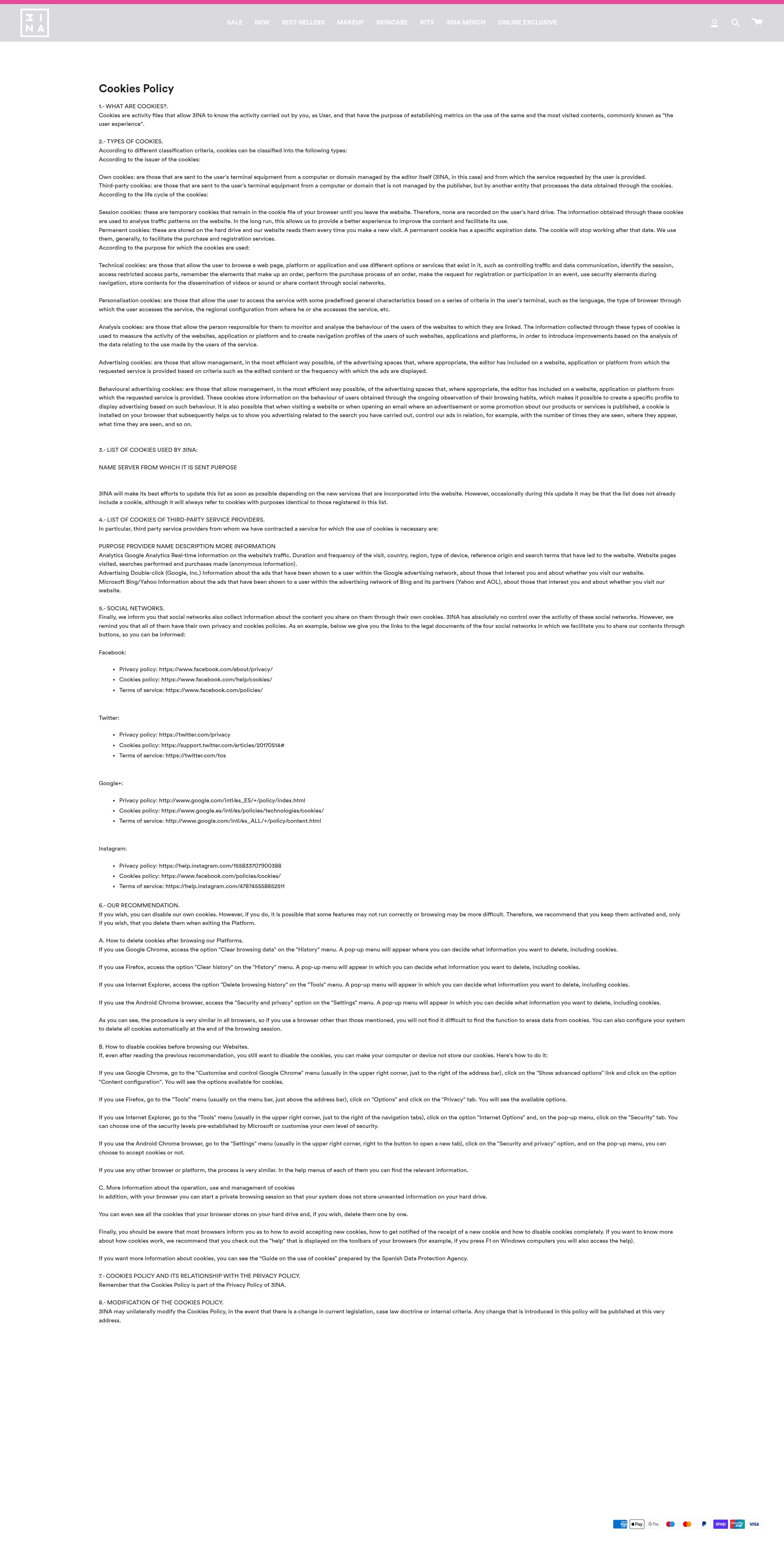 Screenshot of 3ina.com