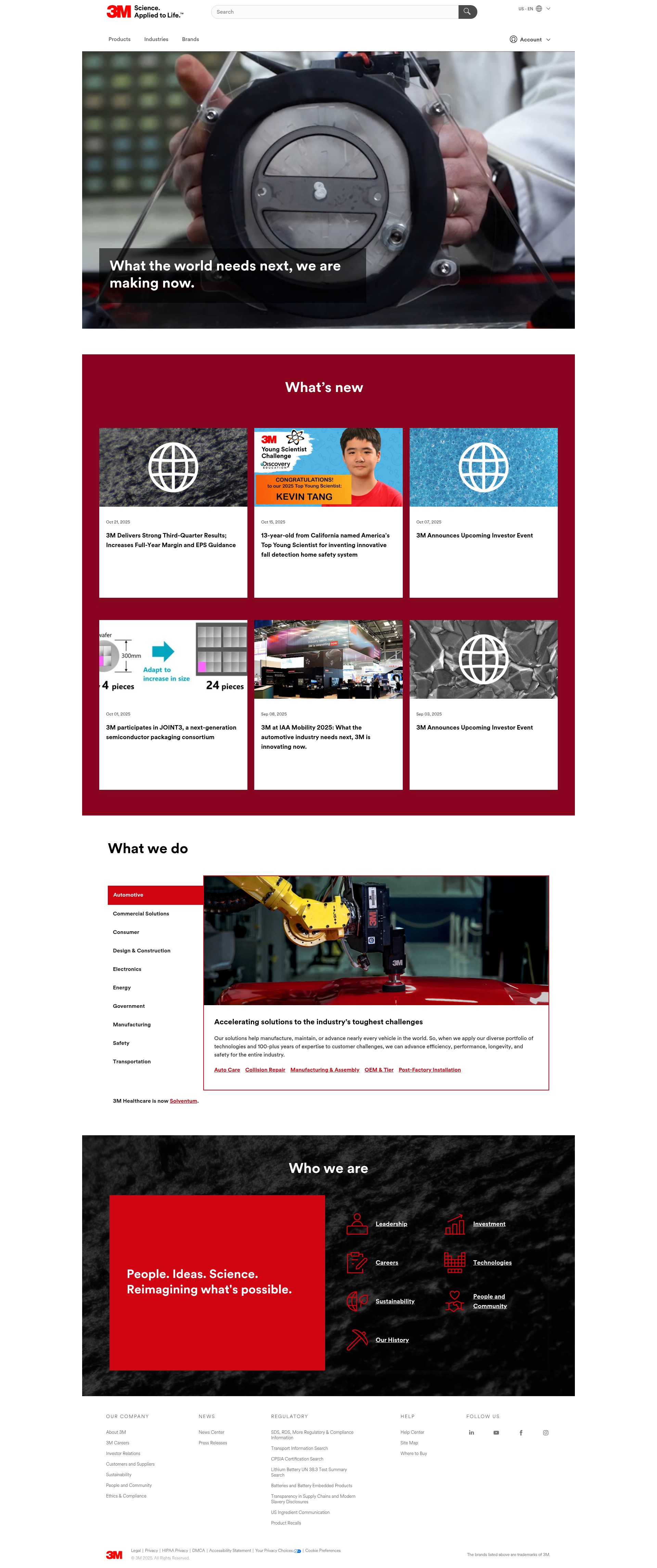 Screenshot of 3m.com