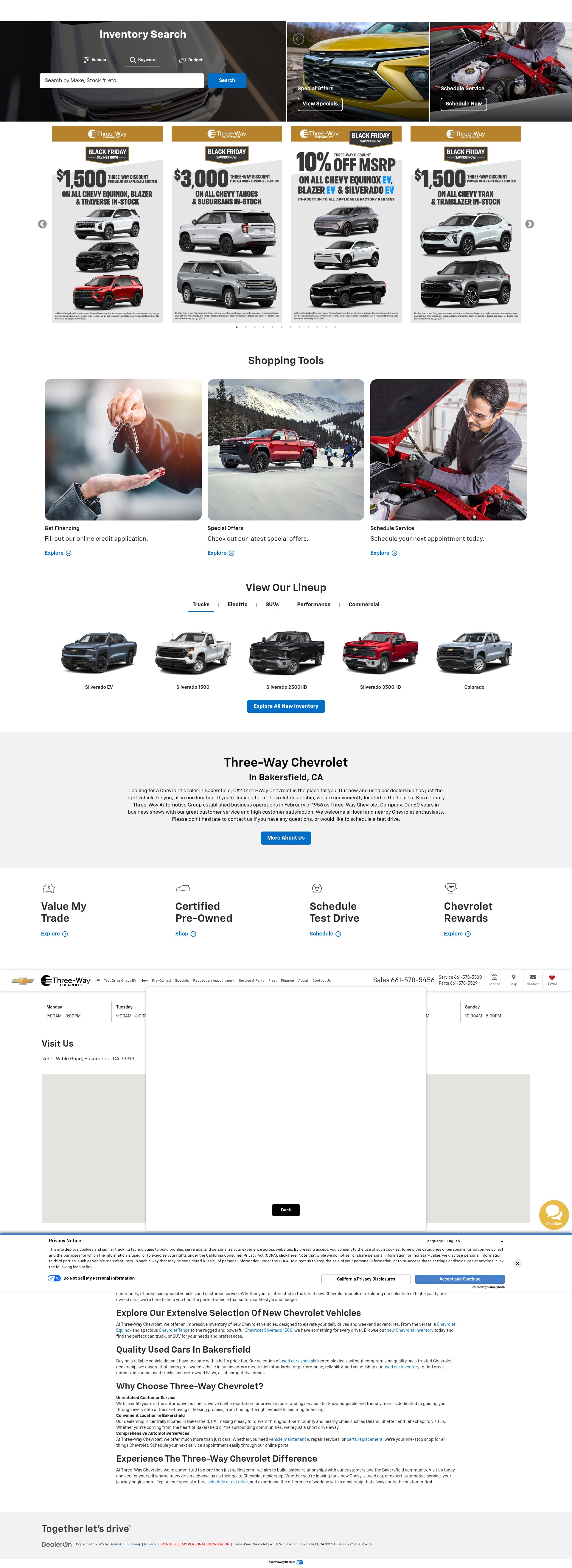 Screenshot of 3waychevrolet.com