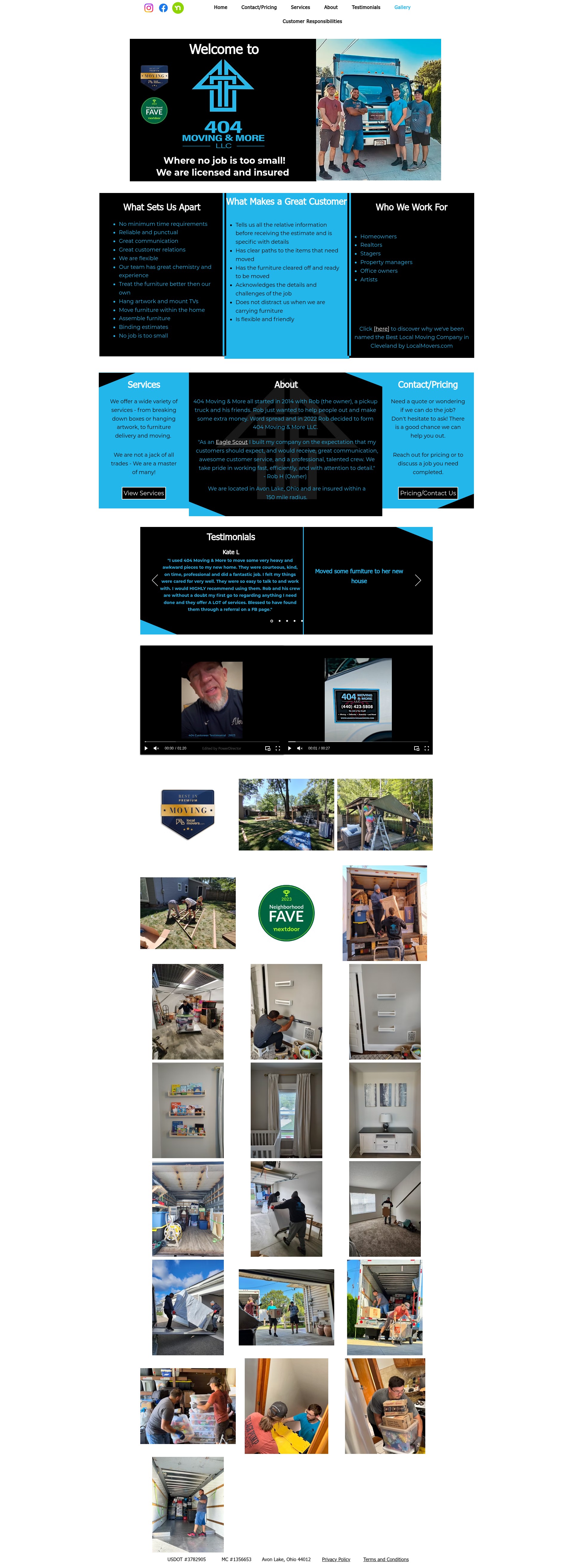 Screenshot of 404movingandmore.com