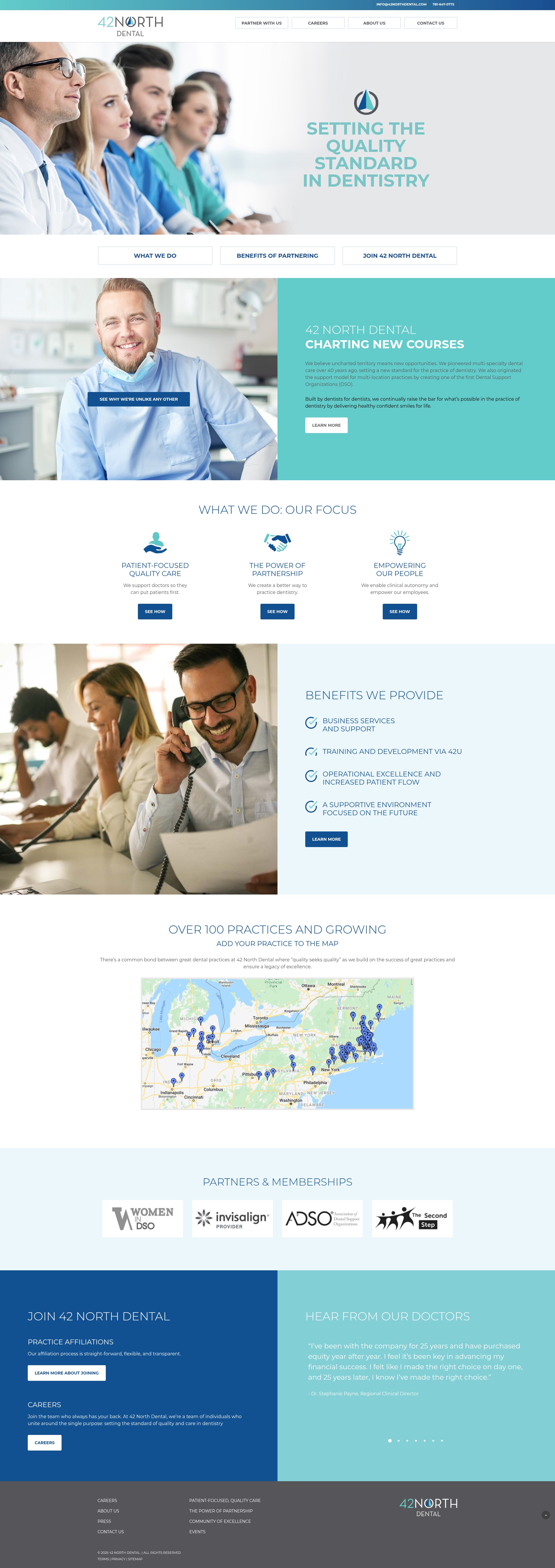Screenshot of 42northdental.com