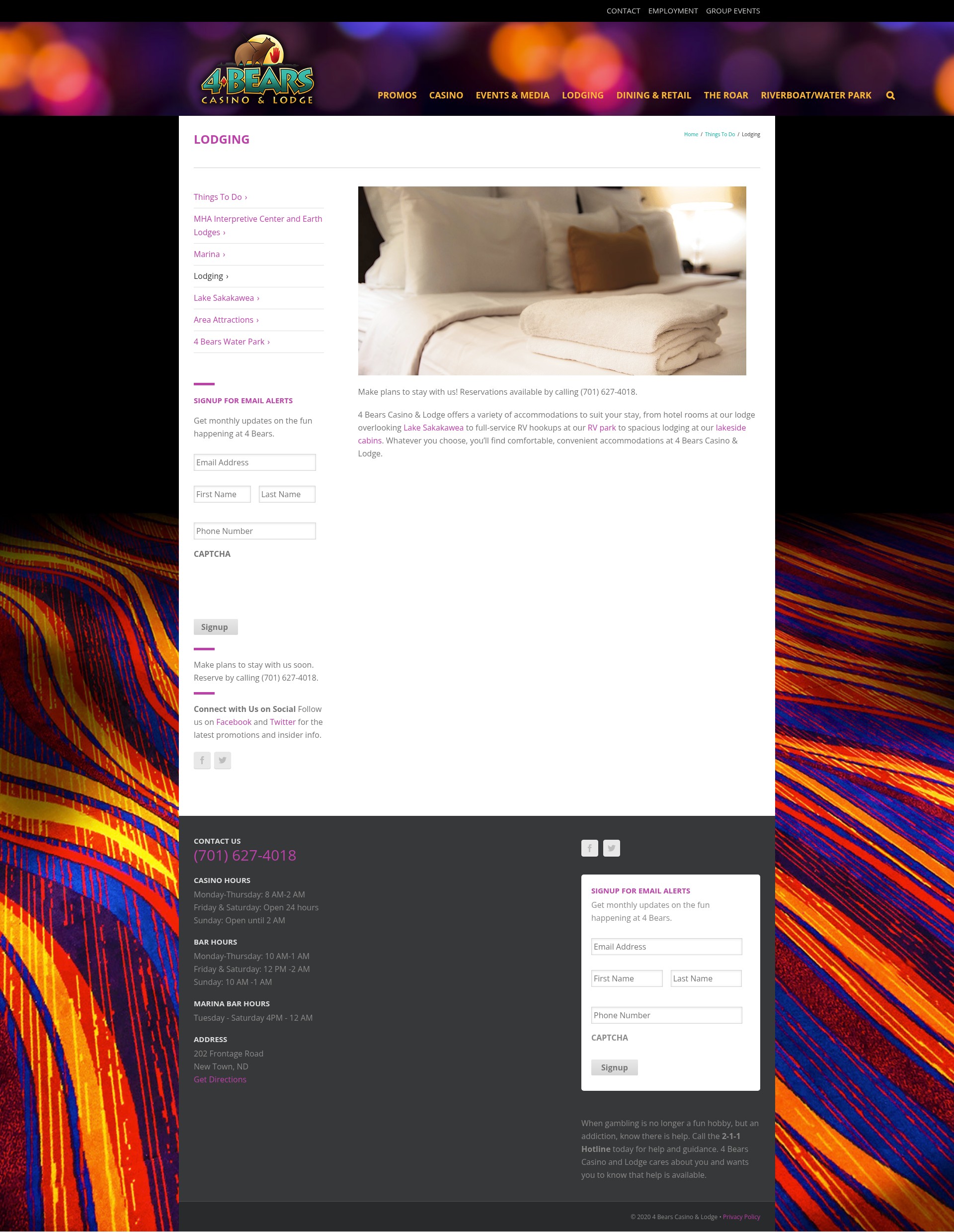 Screenshot of 4bearscasino.com