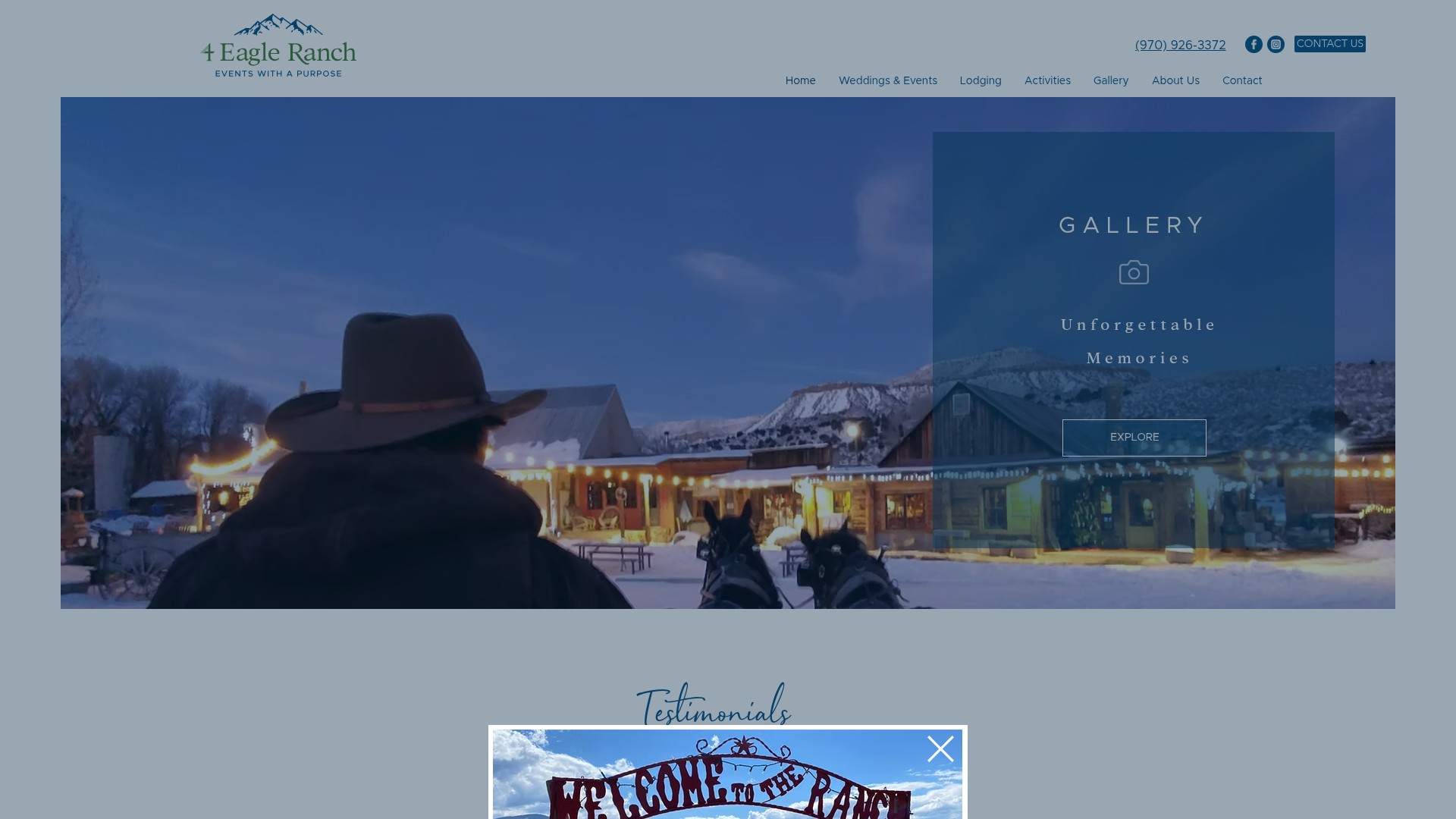 Screenshot of 4eagleranch.com