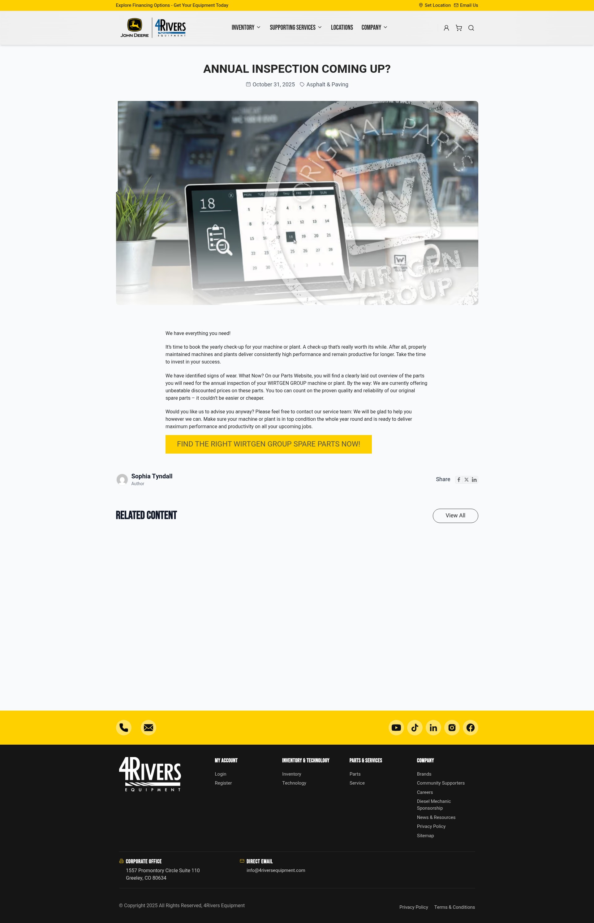 Screenshot of 4riversequipment.com
