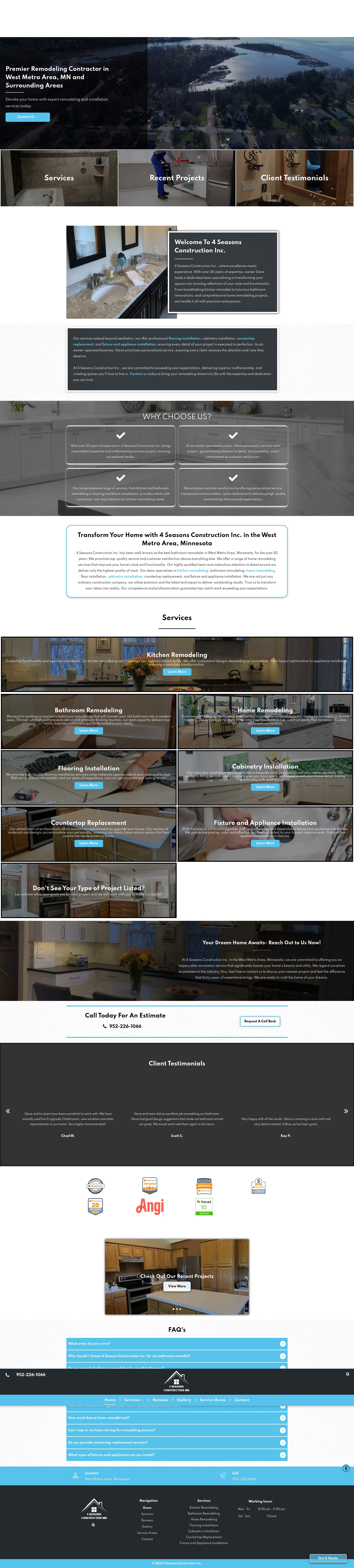 Screenshot of 4seasonsconstructionmn.net