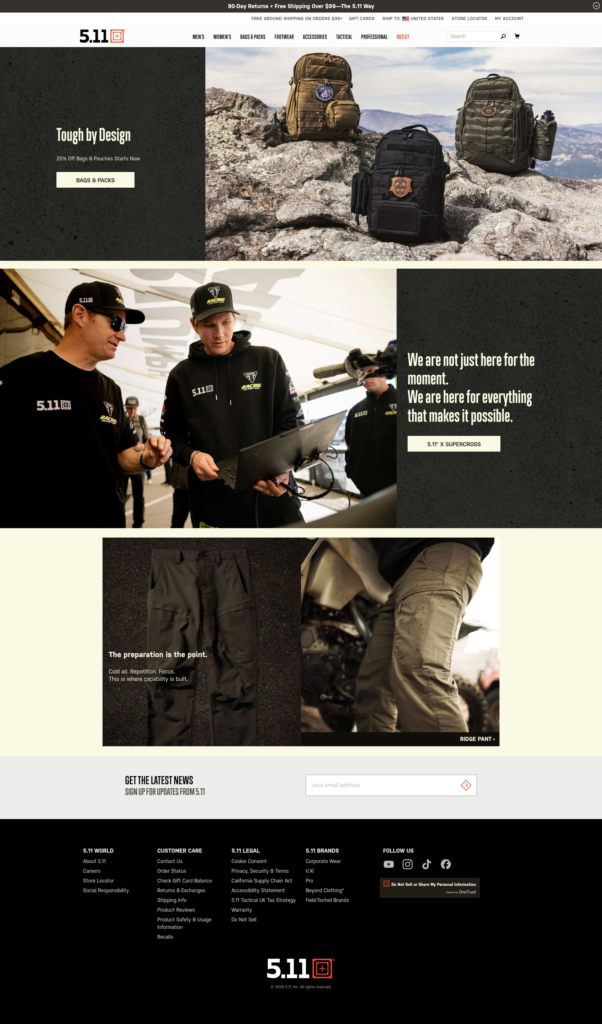 Screenshot of 511tactical.com