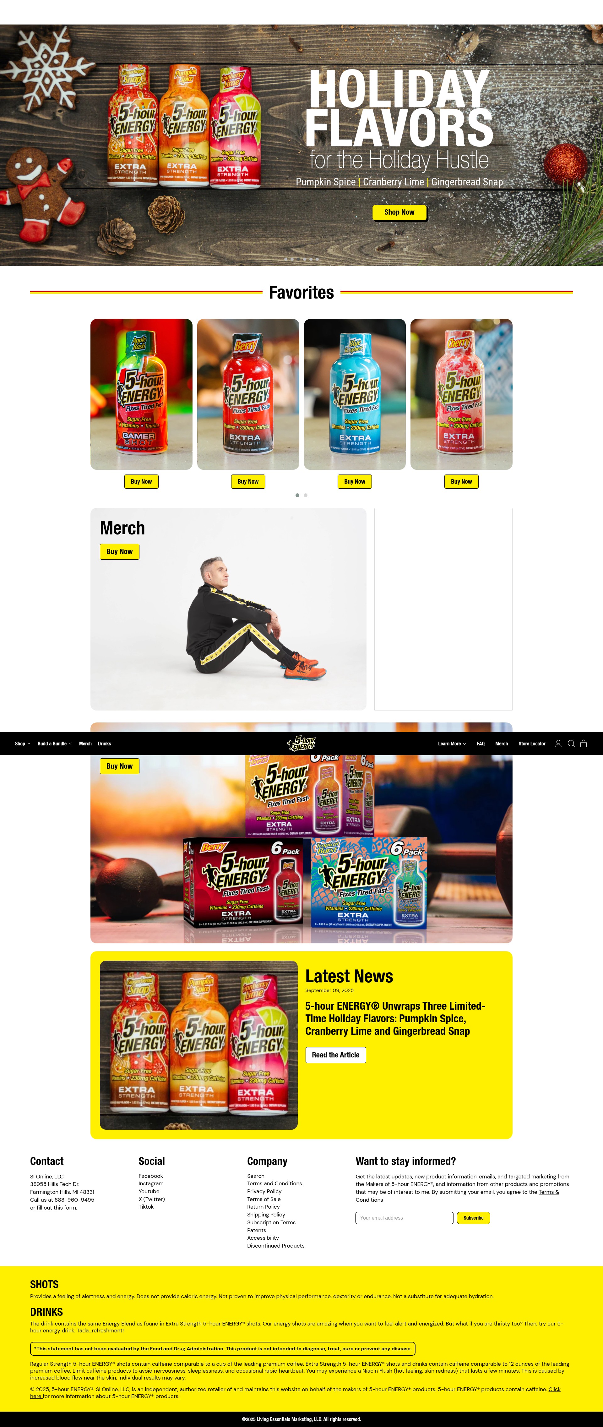 Screenshot of 5hourenergy.com