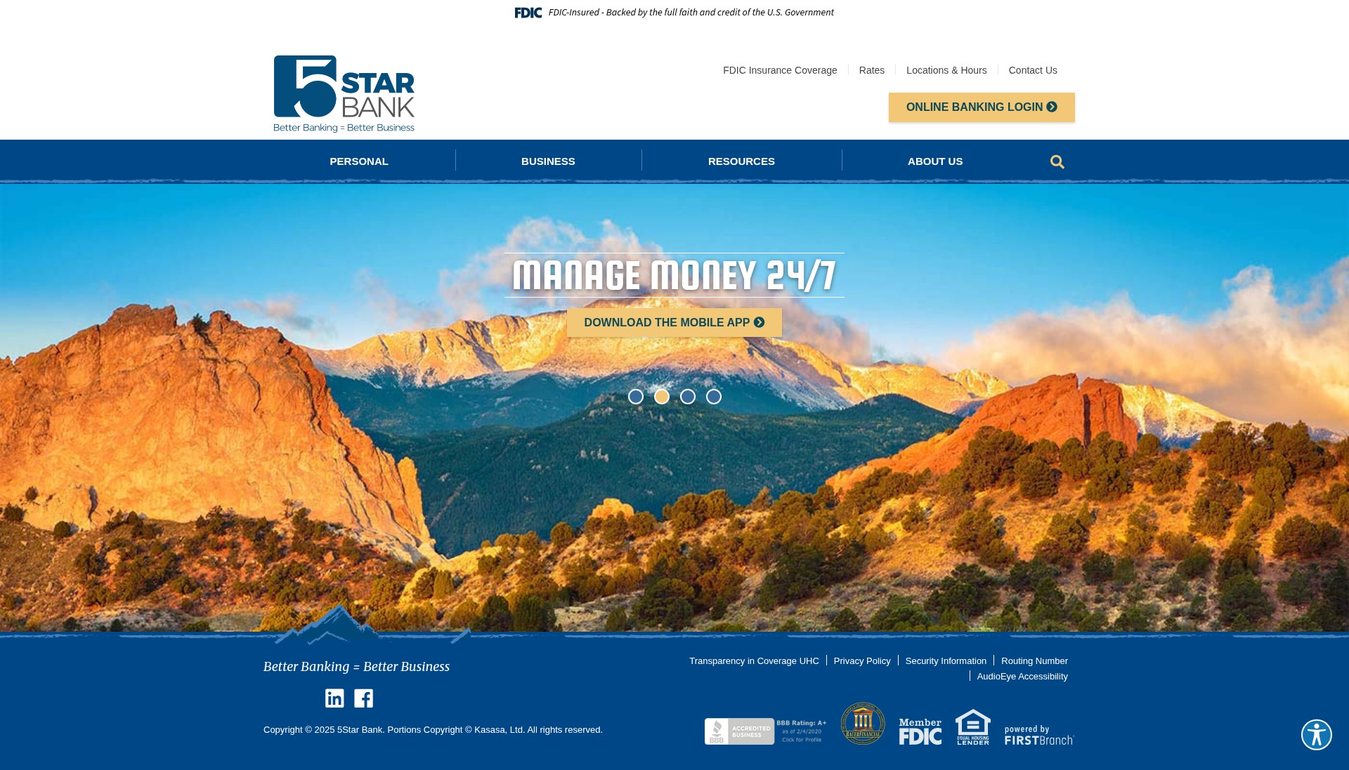 Screenshot of 5star.bank