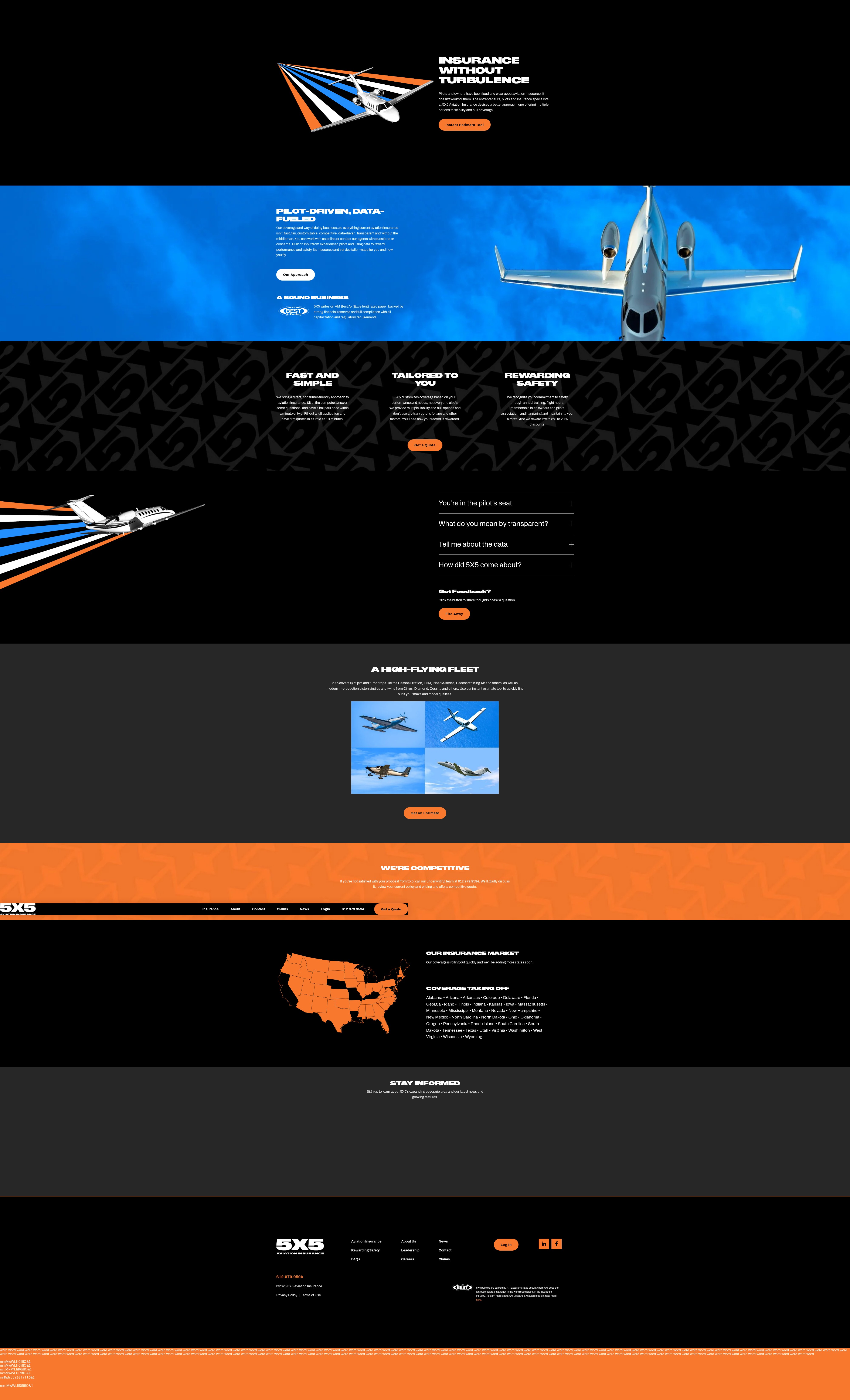 Screenshot of 5x5insurance.com