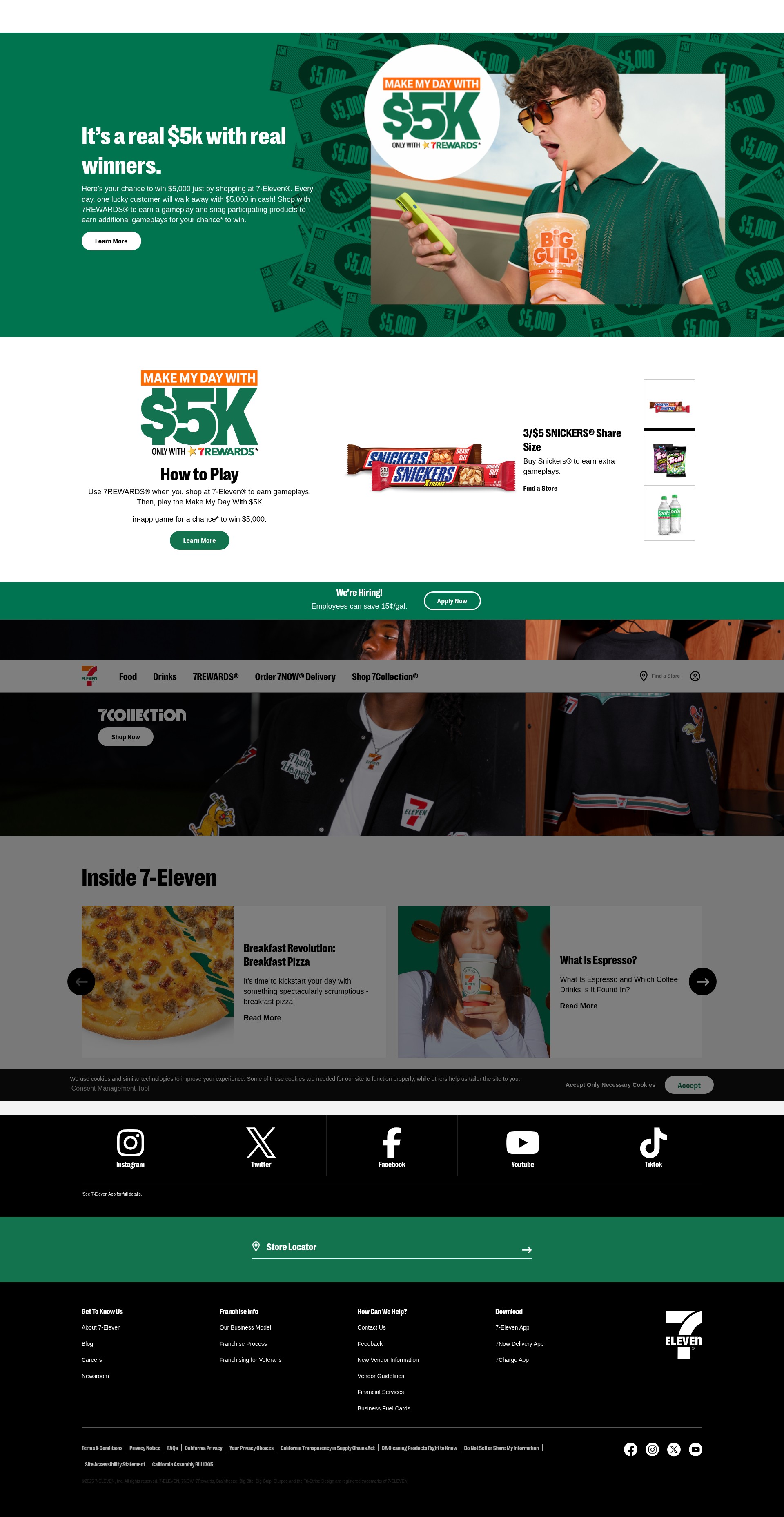 Screenshot of 7-eleven.com