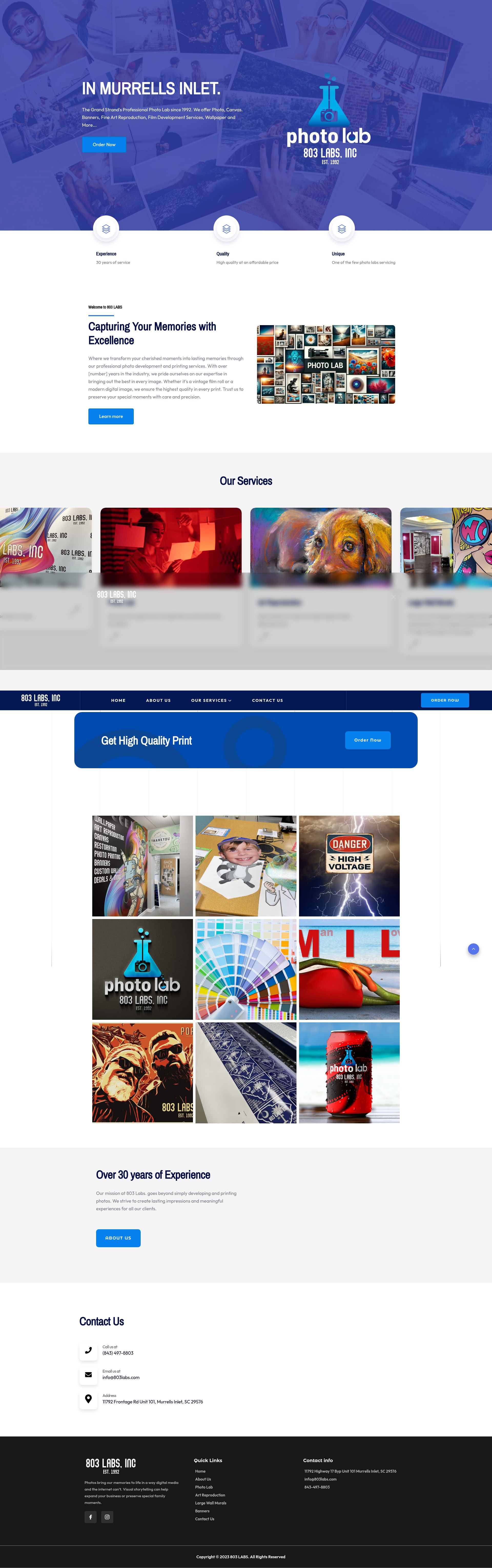 Screenshot of 803labs.com