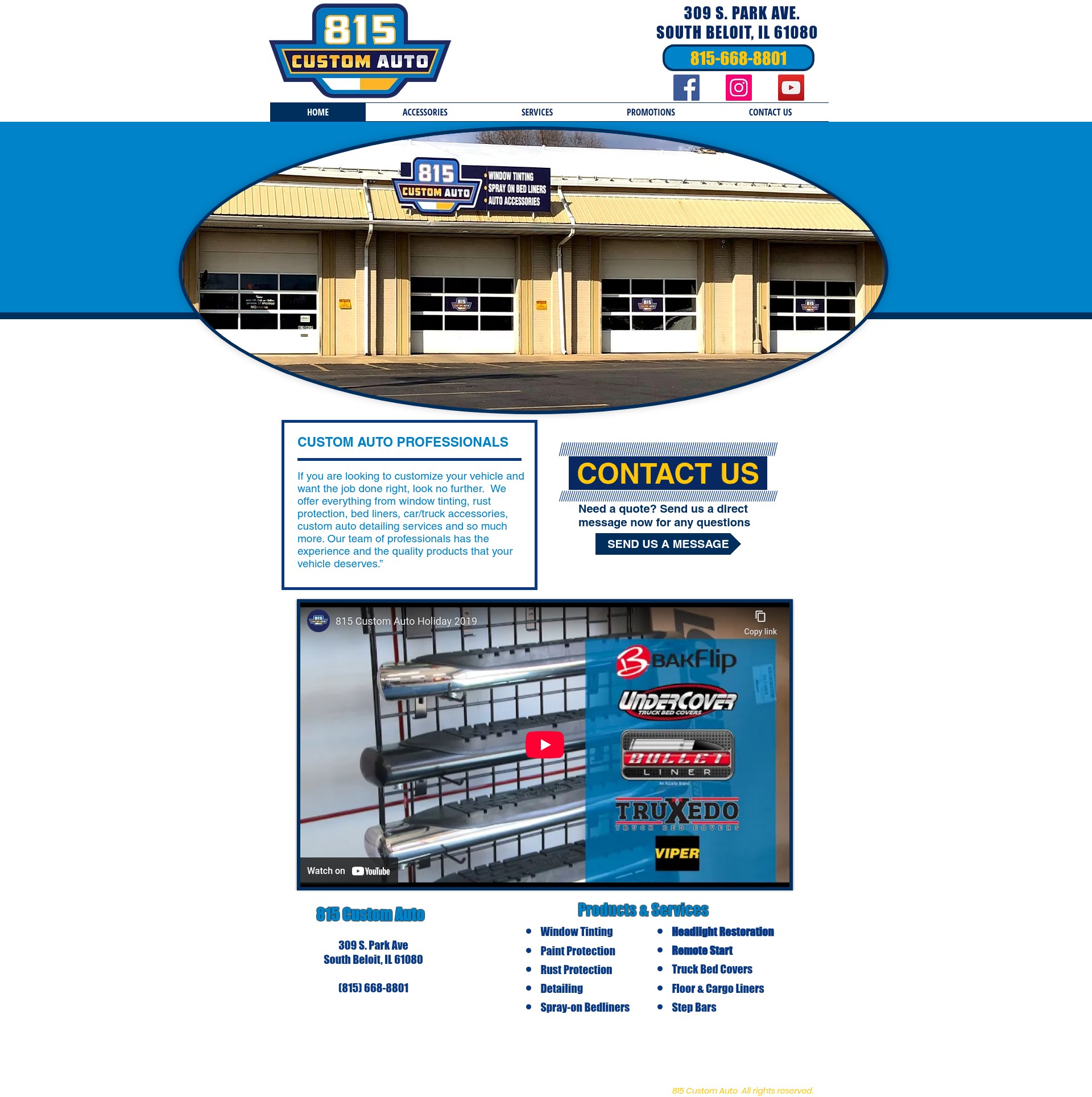 Screenshot of 815customauto.com