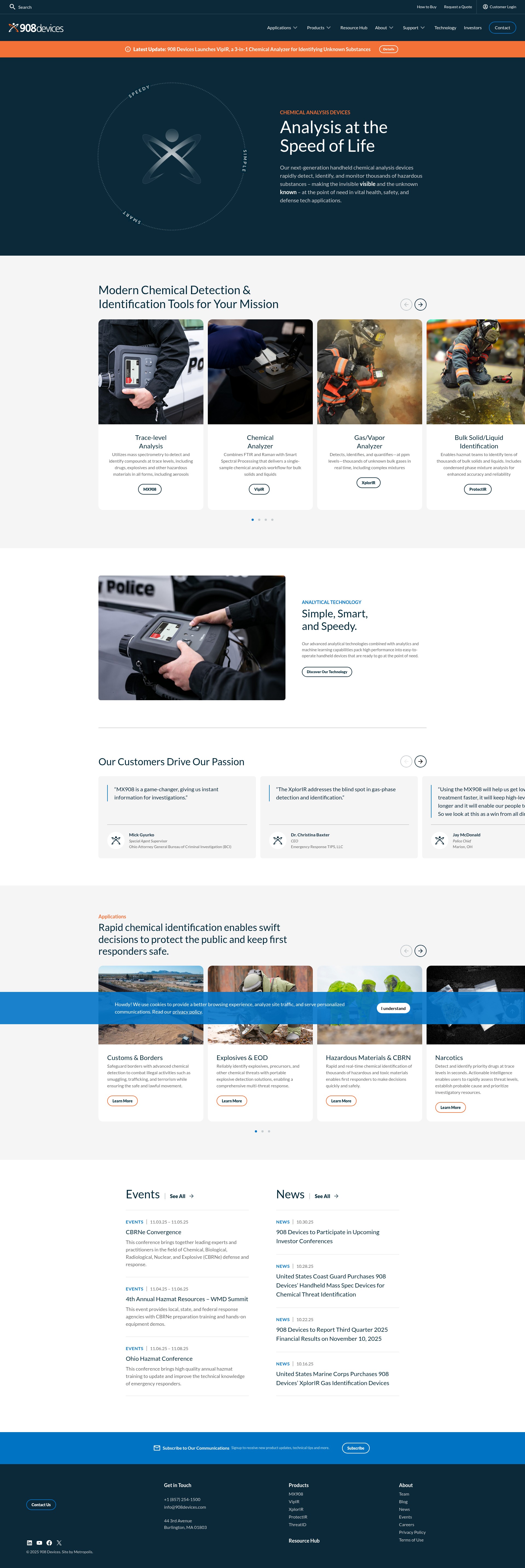 Screenshot of 908devices.com