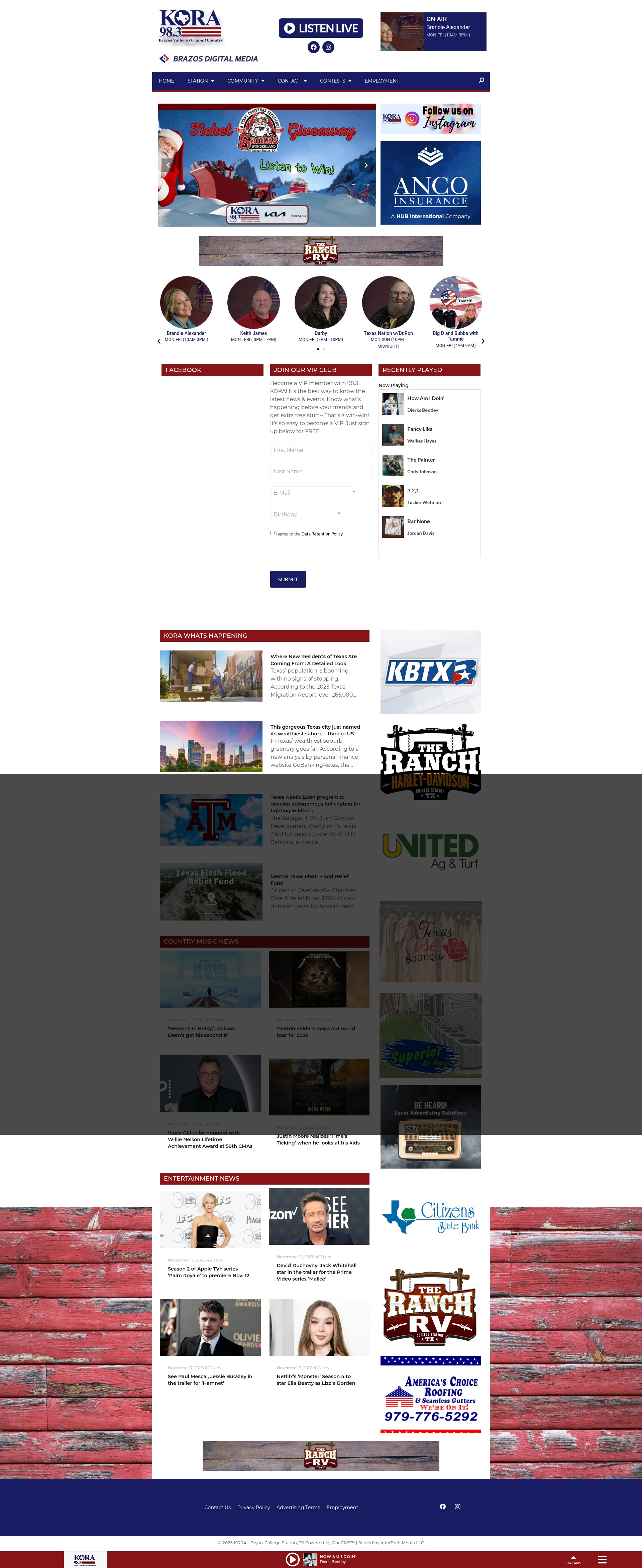 Screenshot of 983korafm.com