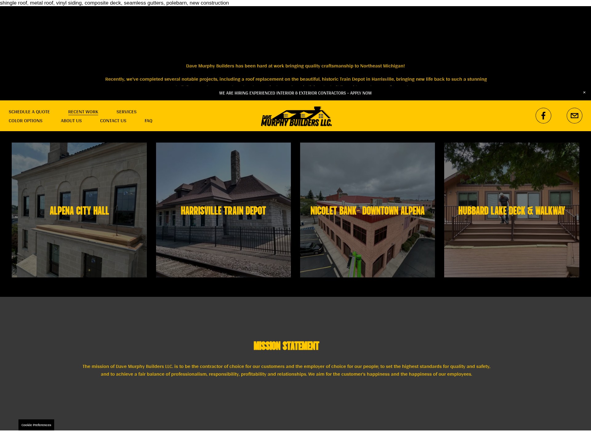 Screenshot of 989builders.com