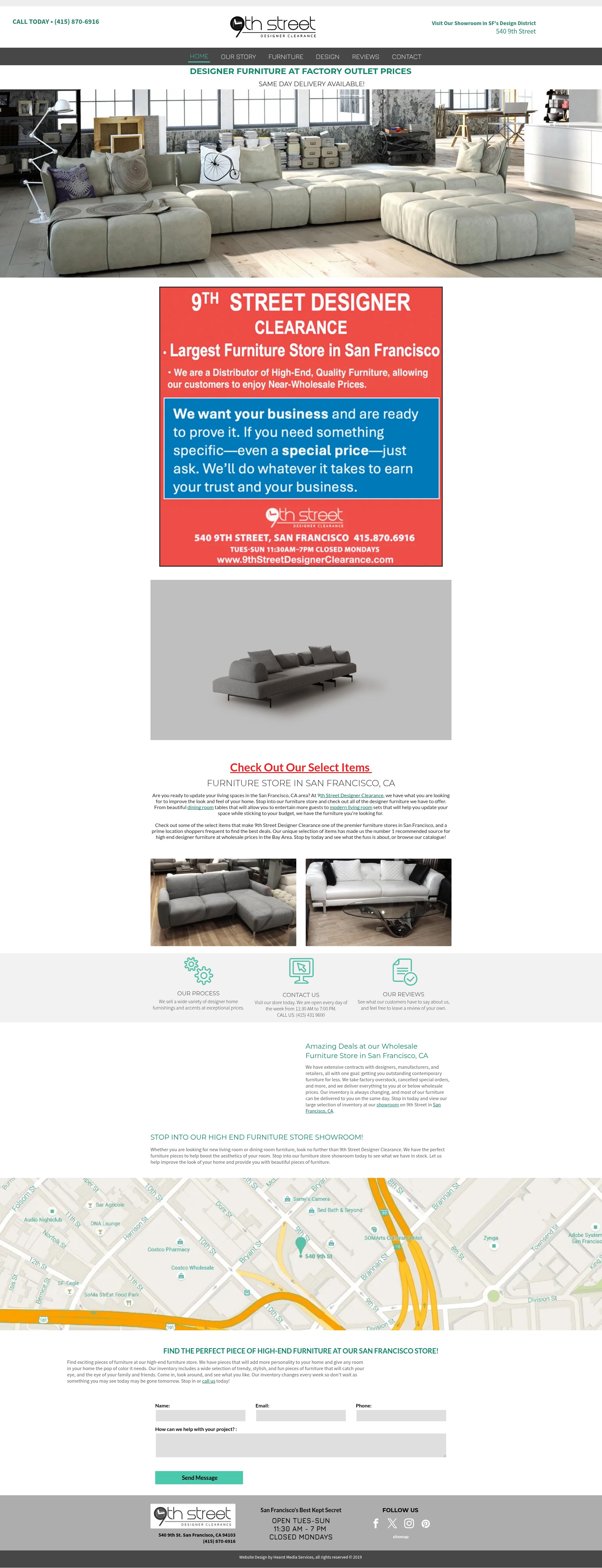 Screenshot of 9thstreetdesignerclearance.com