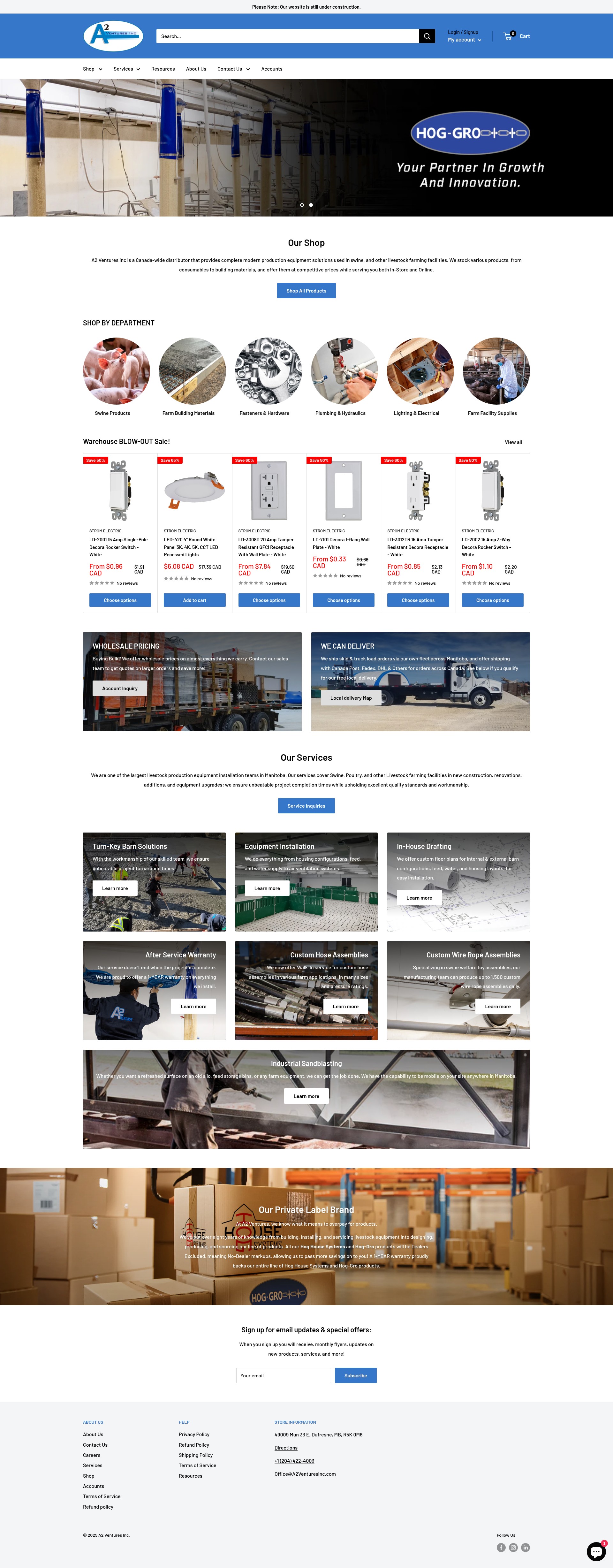 Screenshot of a2venturesinc.com