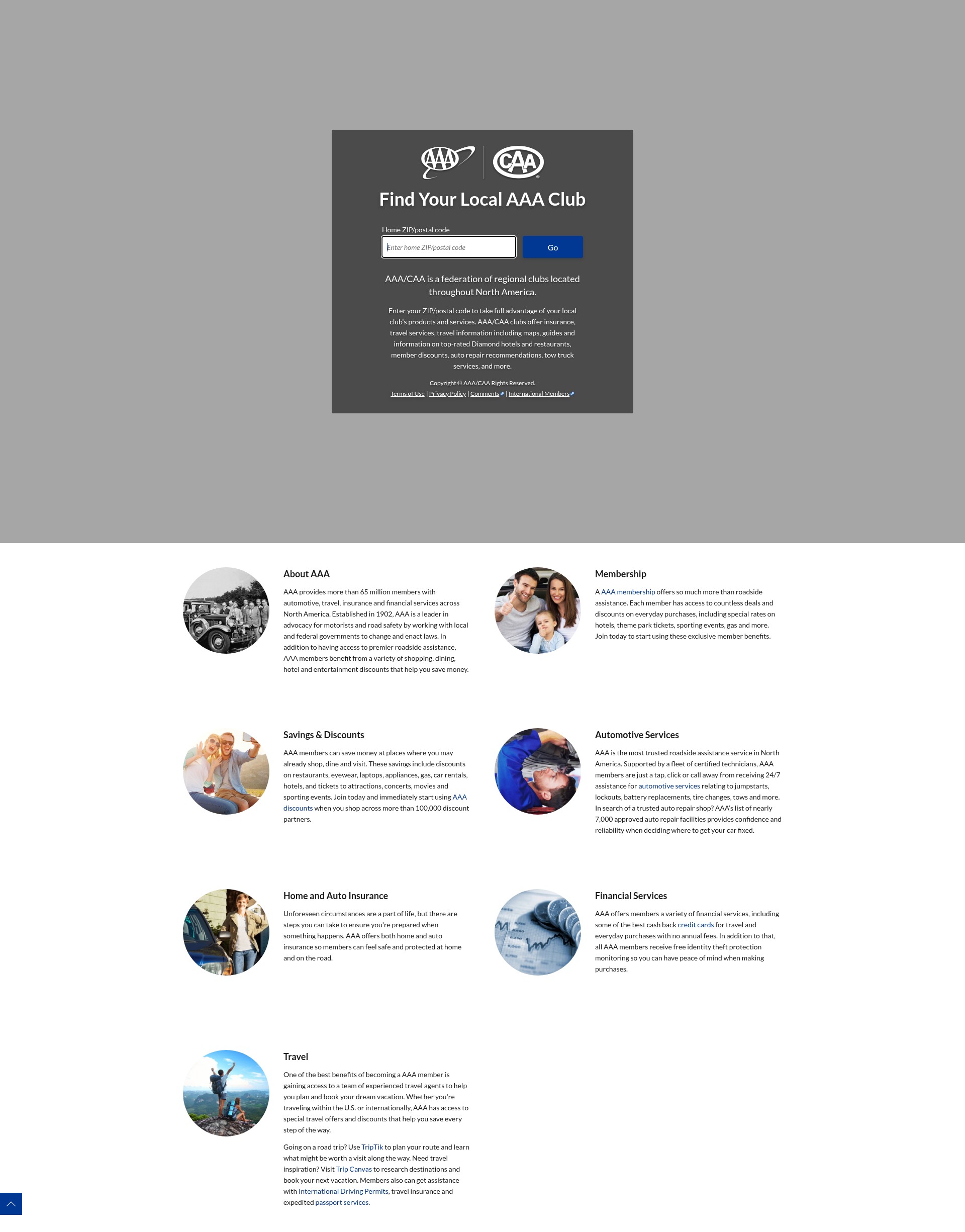 Screenshot of aaa.com
