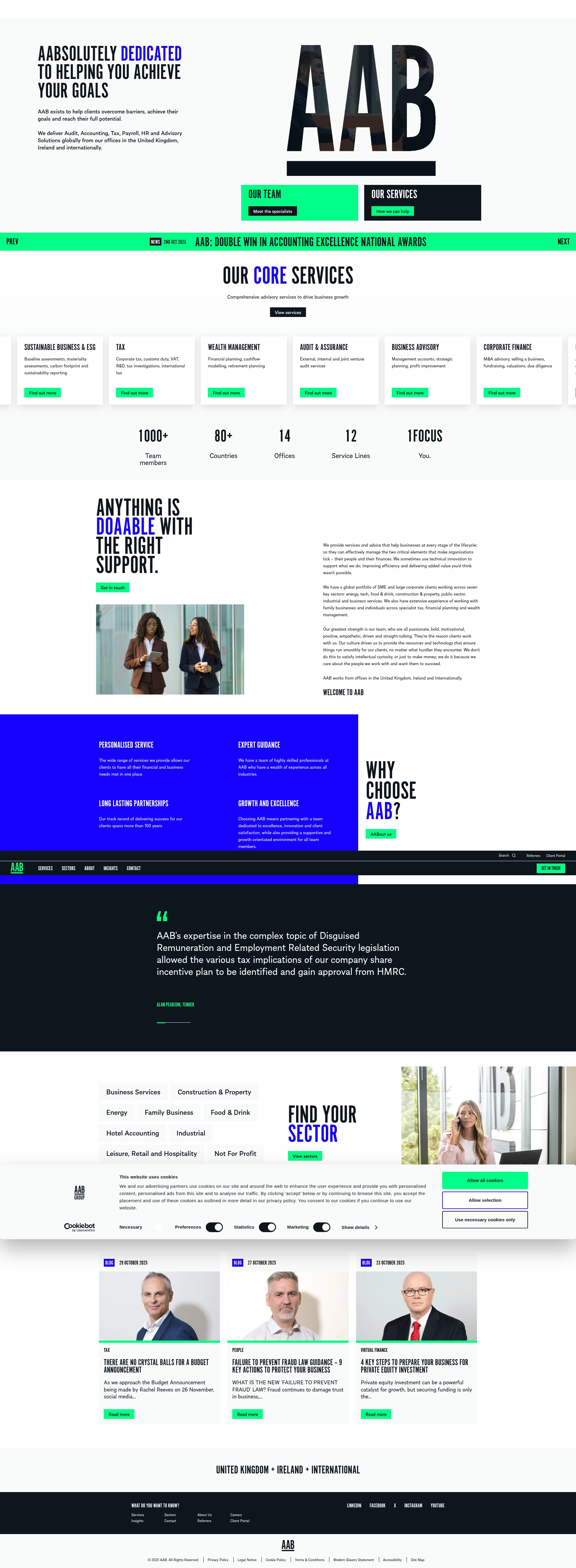 Screenshot of aab.uk