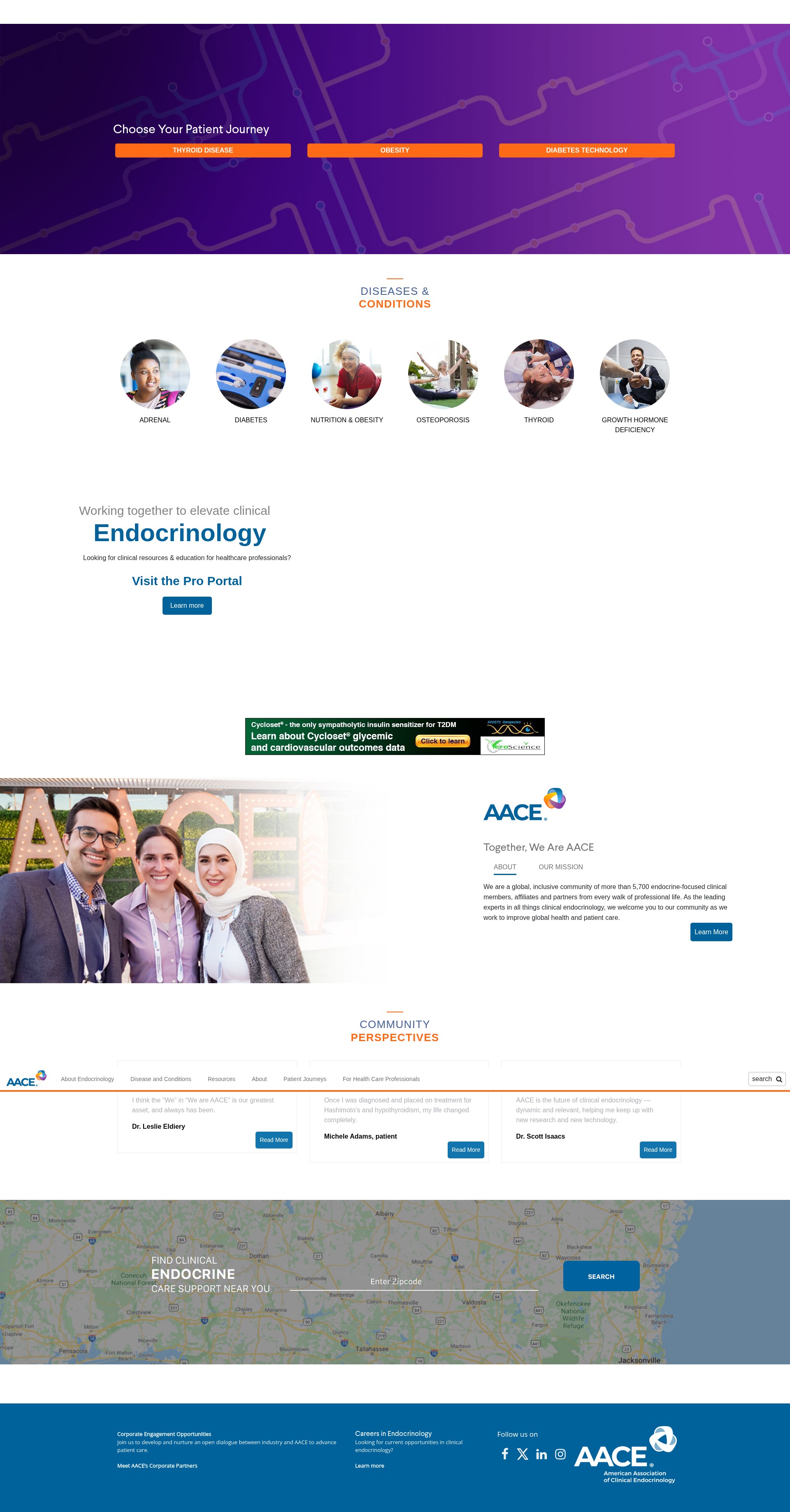 Screenshot of aace.com