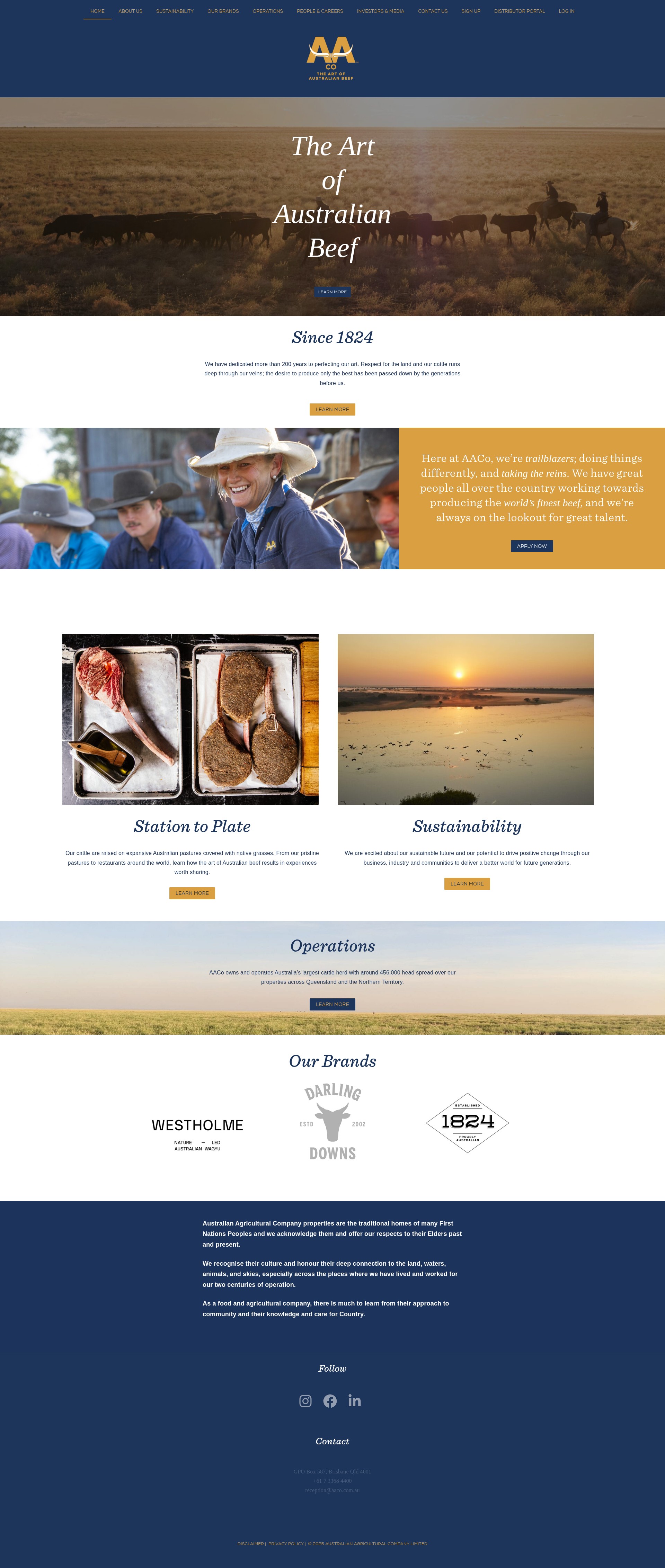 Screenshot of aaco.com.au