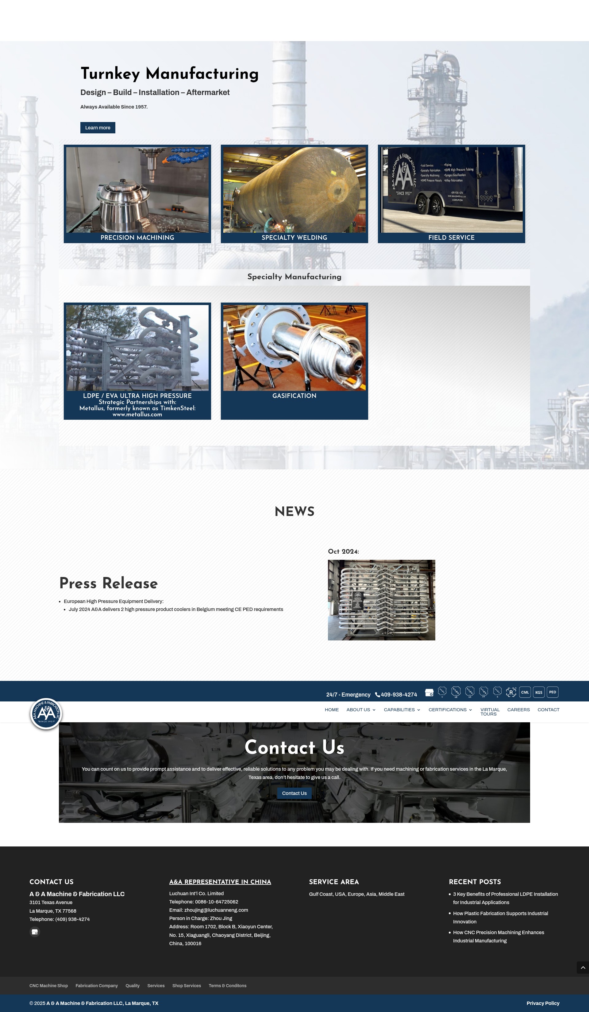 Screenshot of aagroup.com