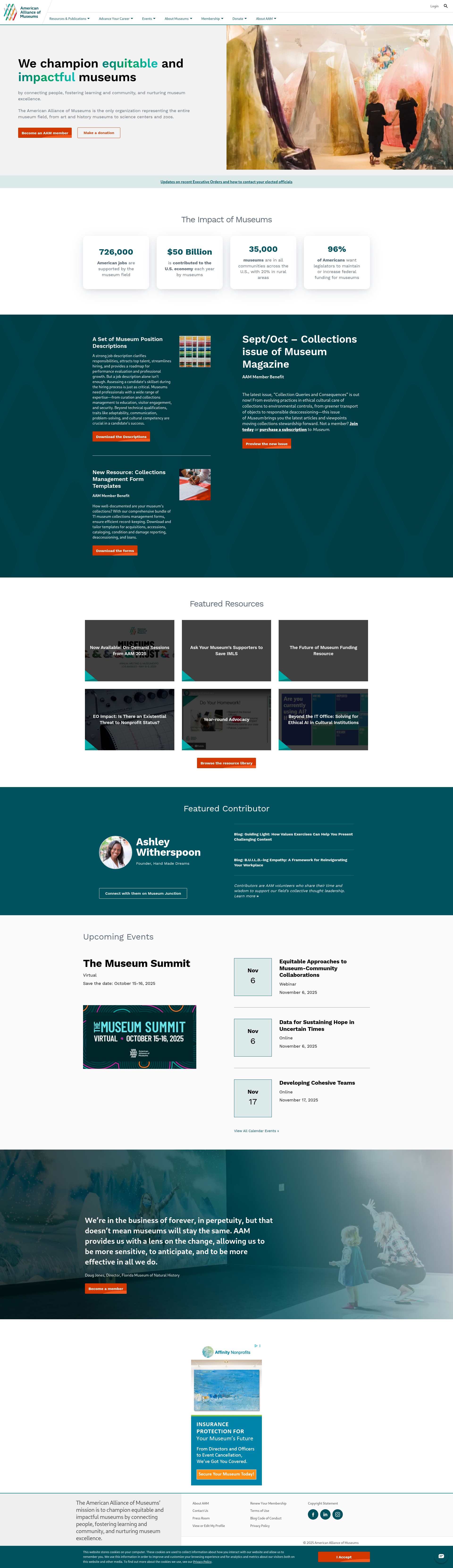 Screenshot of aam-us.org