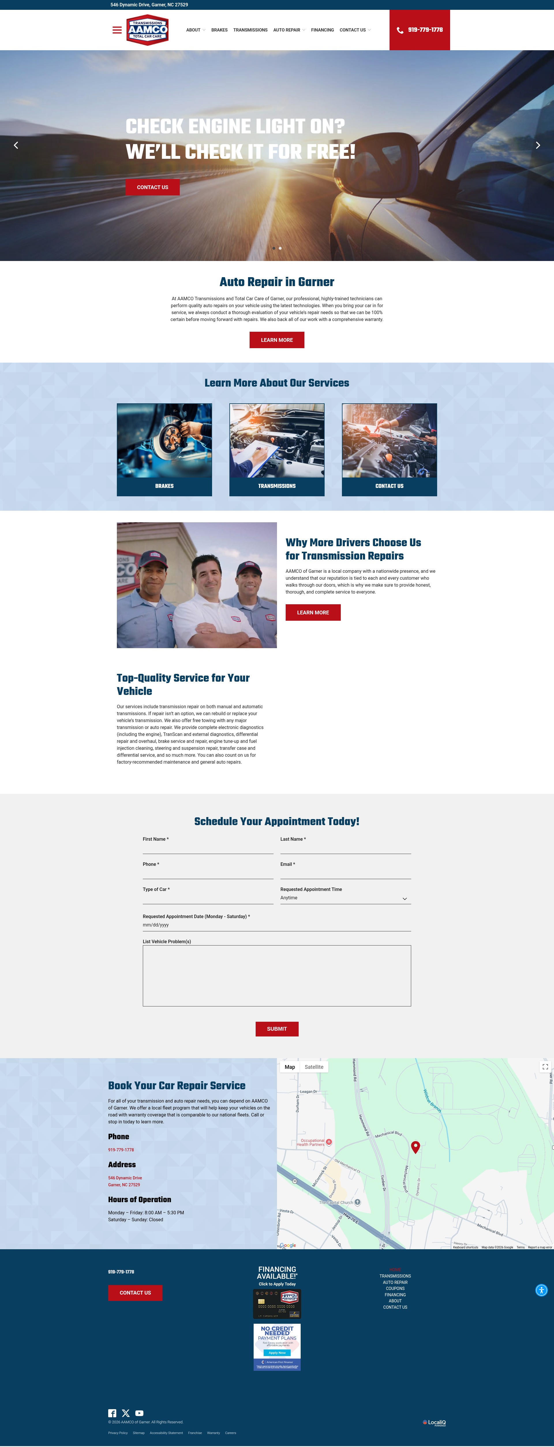 Screenshot of aamcogarner.com