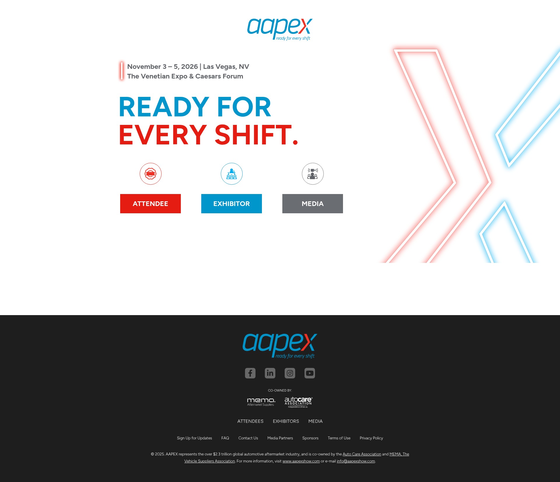 Screenshot of aapexshow.com